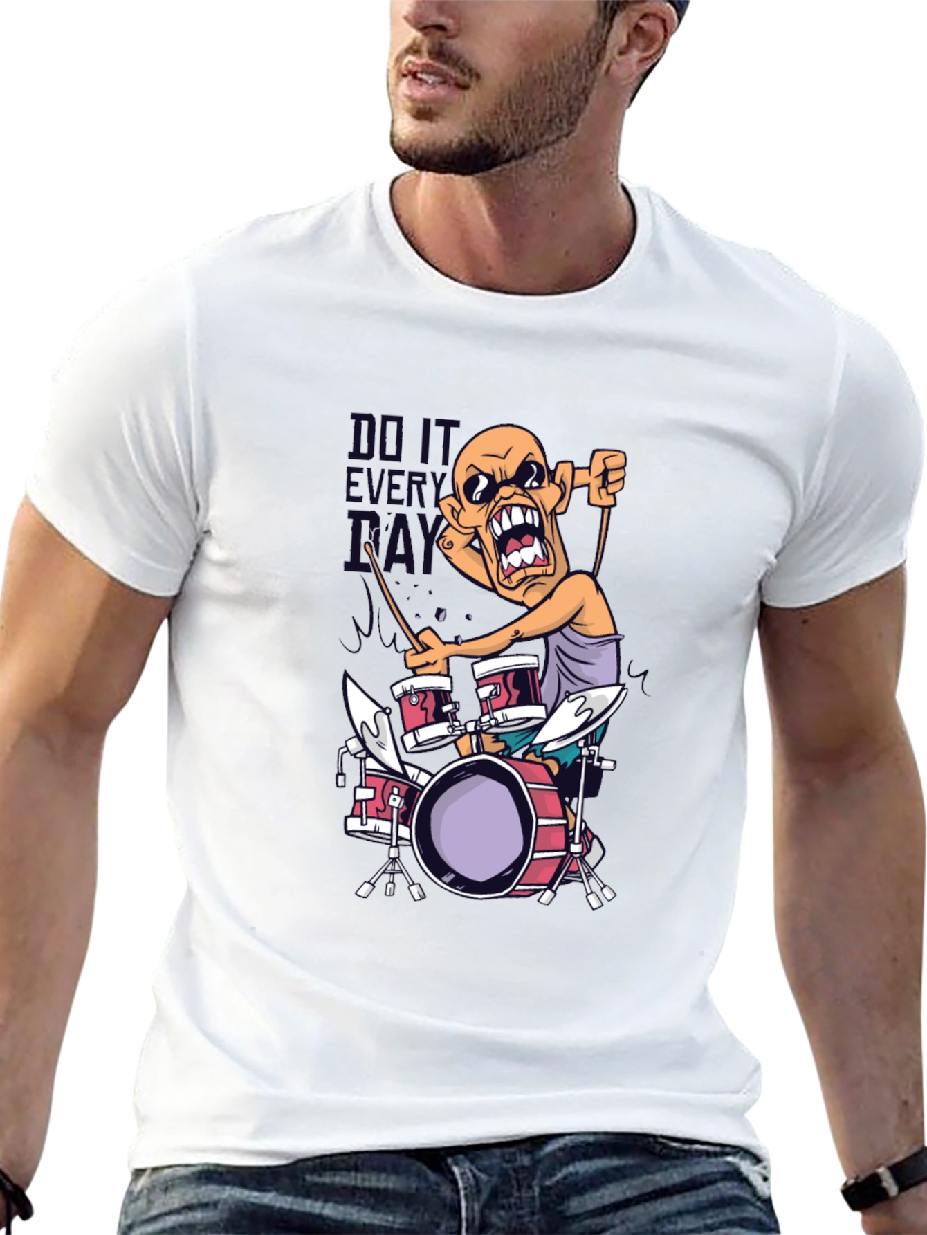 Drummer T-Shirt - Do It Every Day Tee