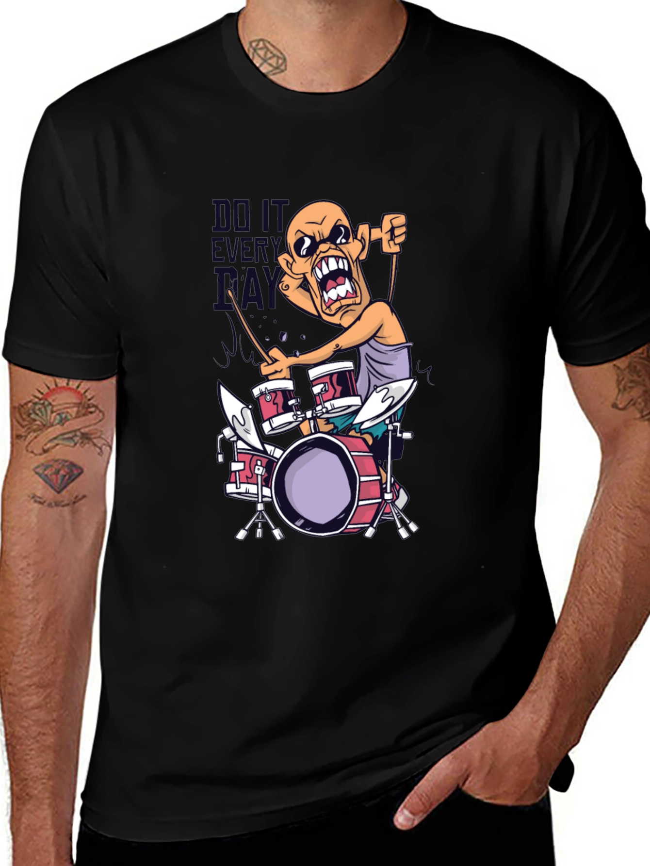 Drummer T-Shirt - Do It Every Day Tee