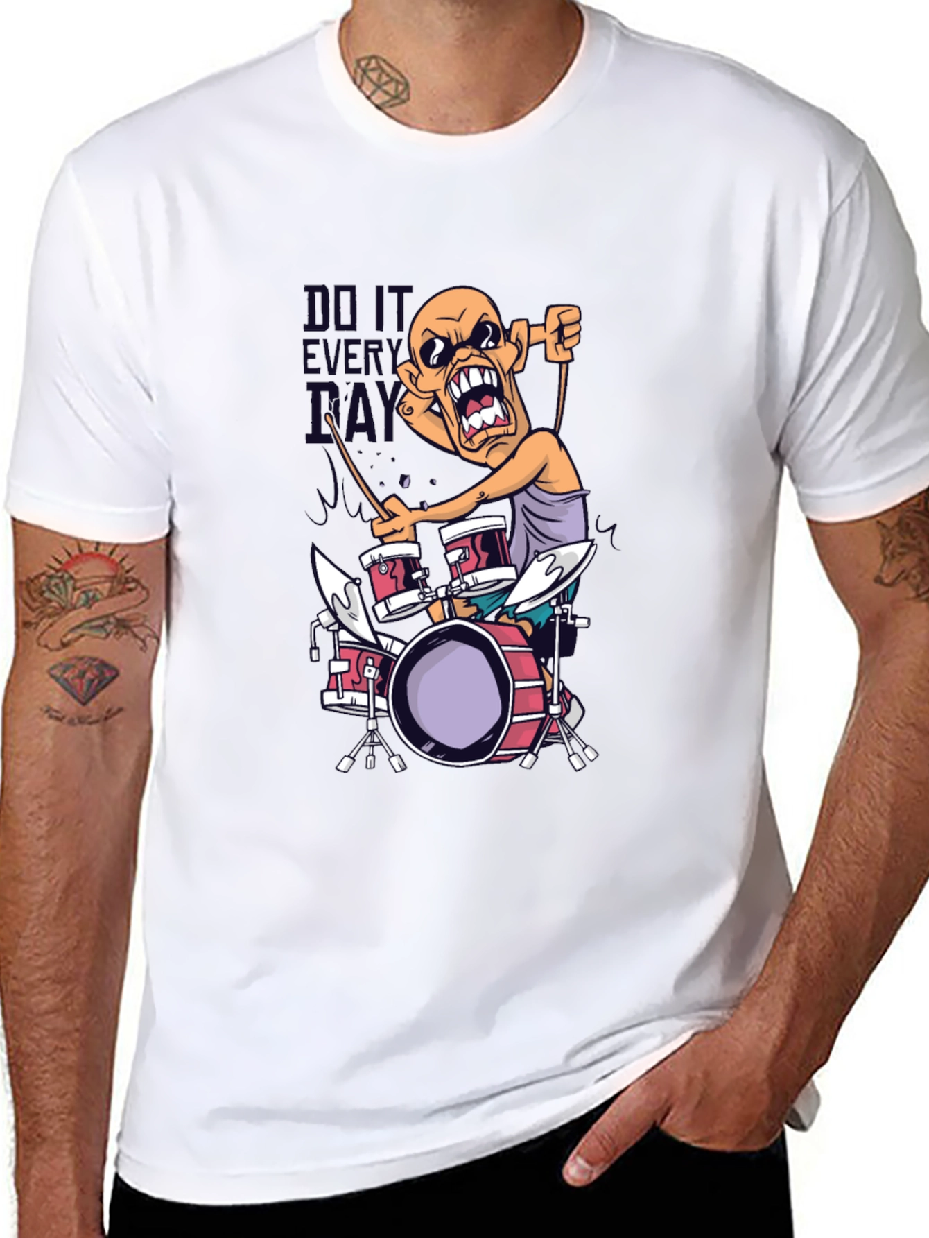 Drummer T-Shirt - Do It Every Day Tee