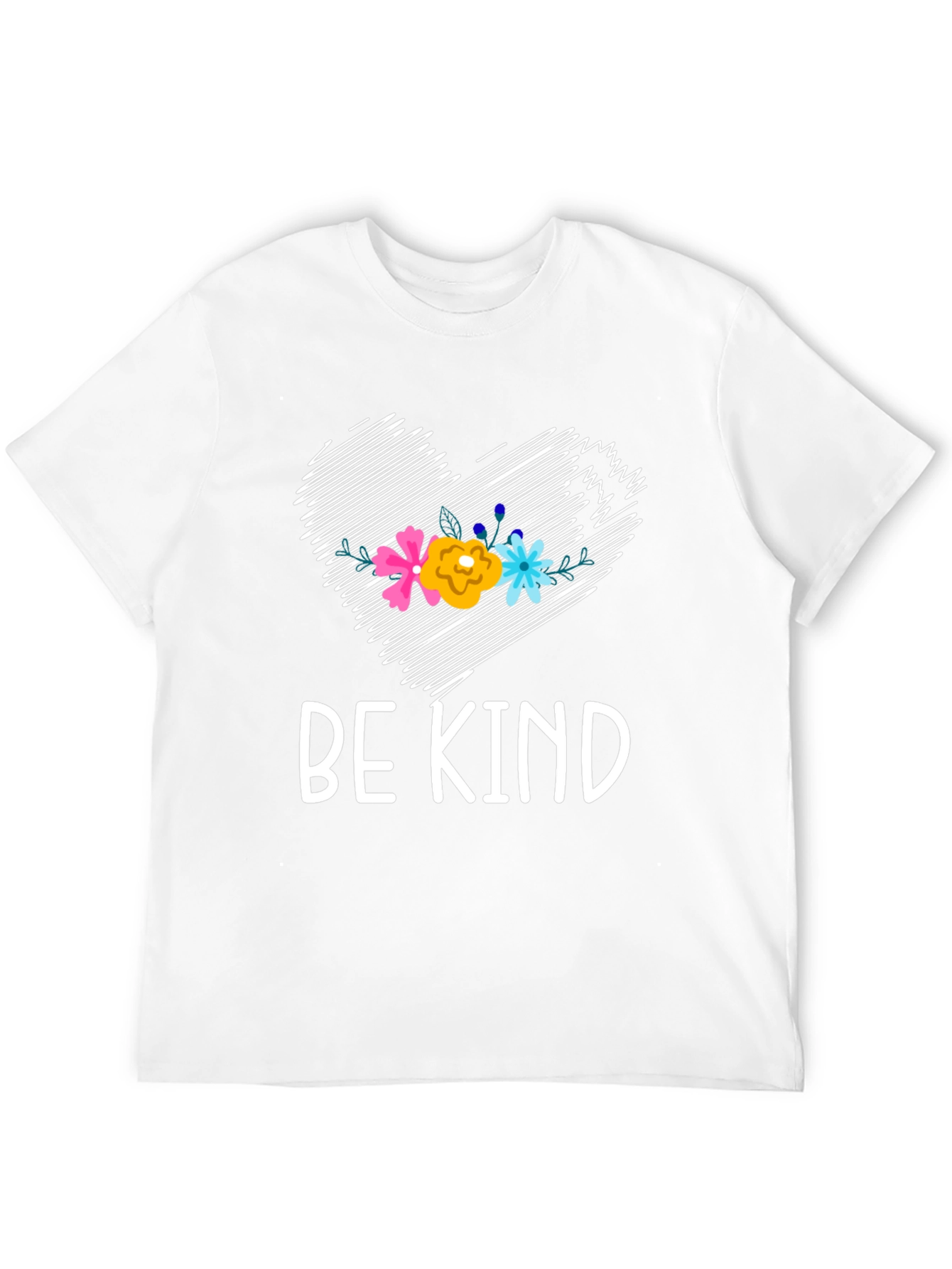 Be Kind Floral Heart Graphic Tee