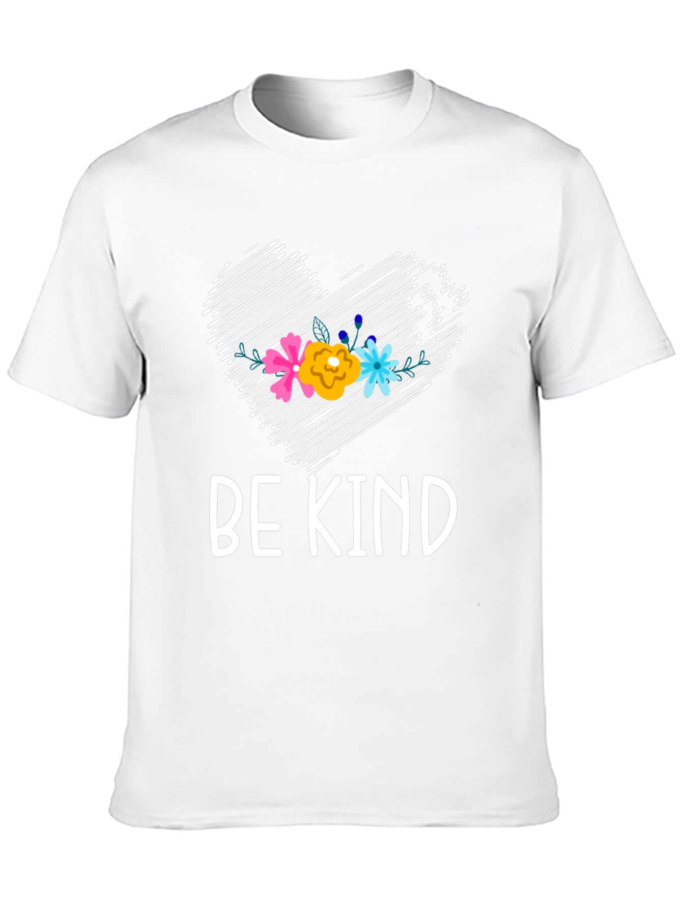 Be Kind Floral Heart Graphic Tee