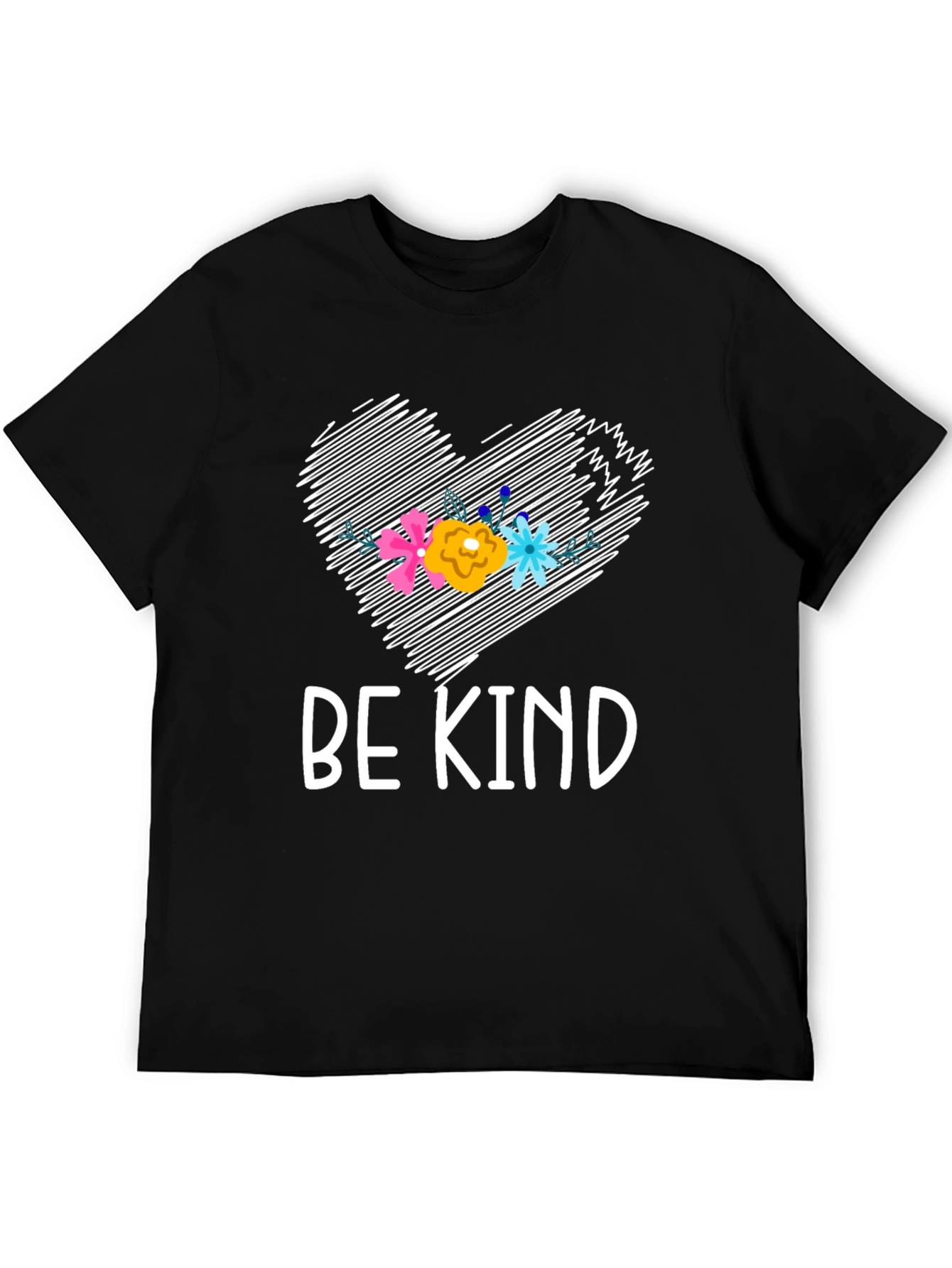 Be Kind Floral Heart Graphic Tee