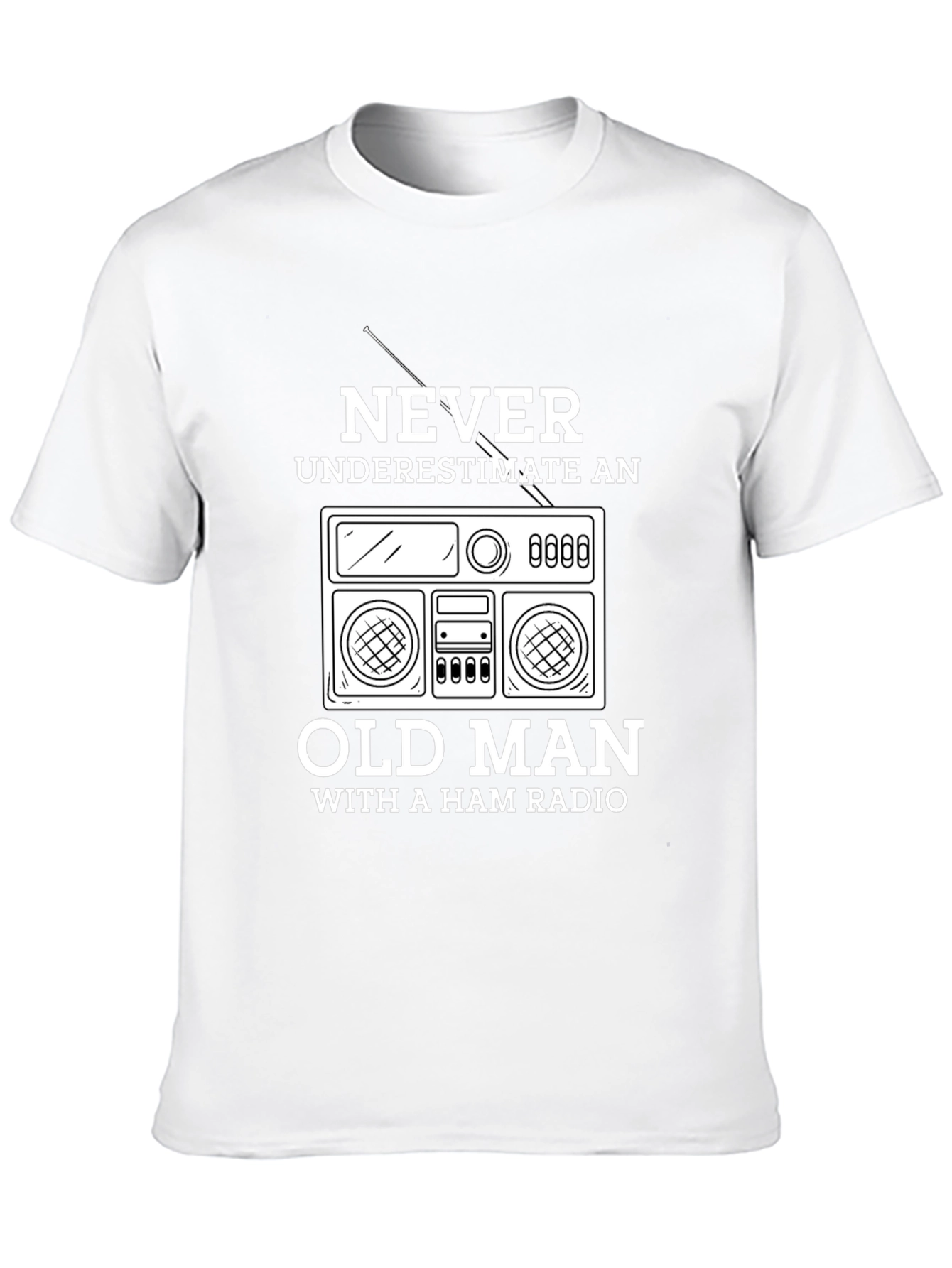 Ham Radio Old Man T-Shirt - Never Underestimate
