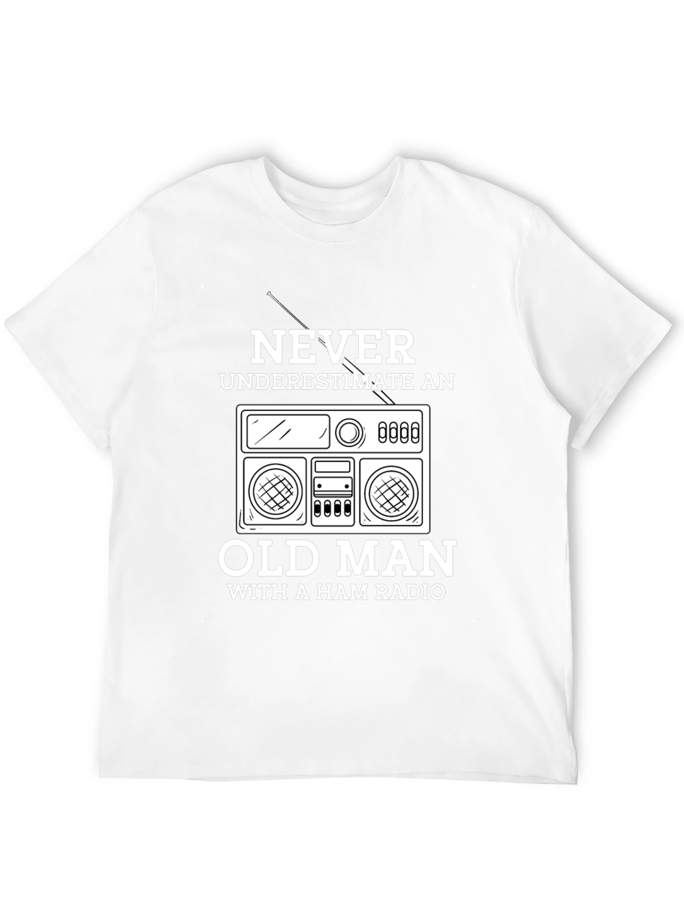 Ham Radio Old Man T-Shirt - Never Underestimate