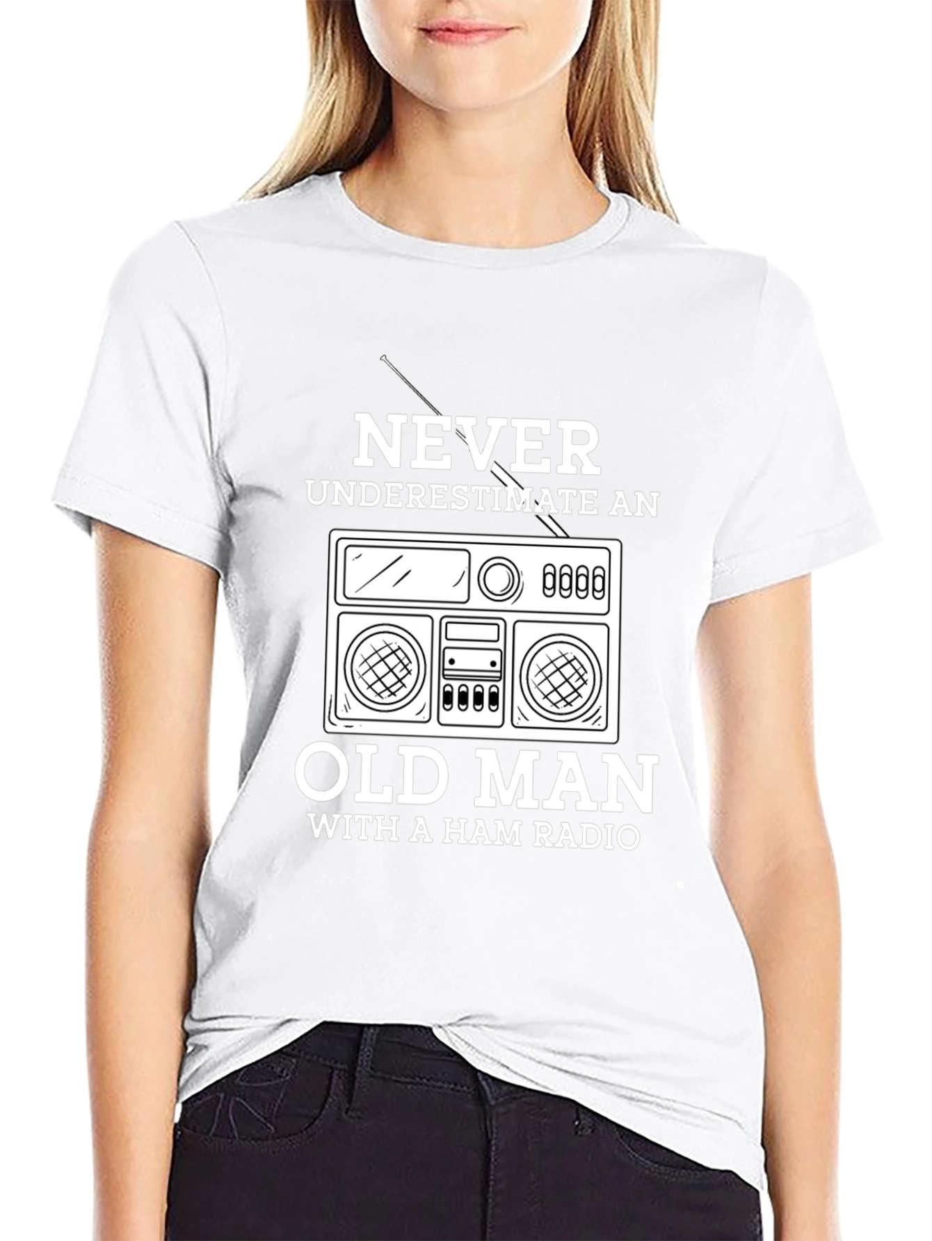 Ham Radio Old Man T-Shirt - Never Underestimate