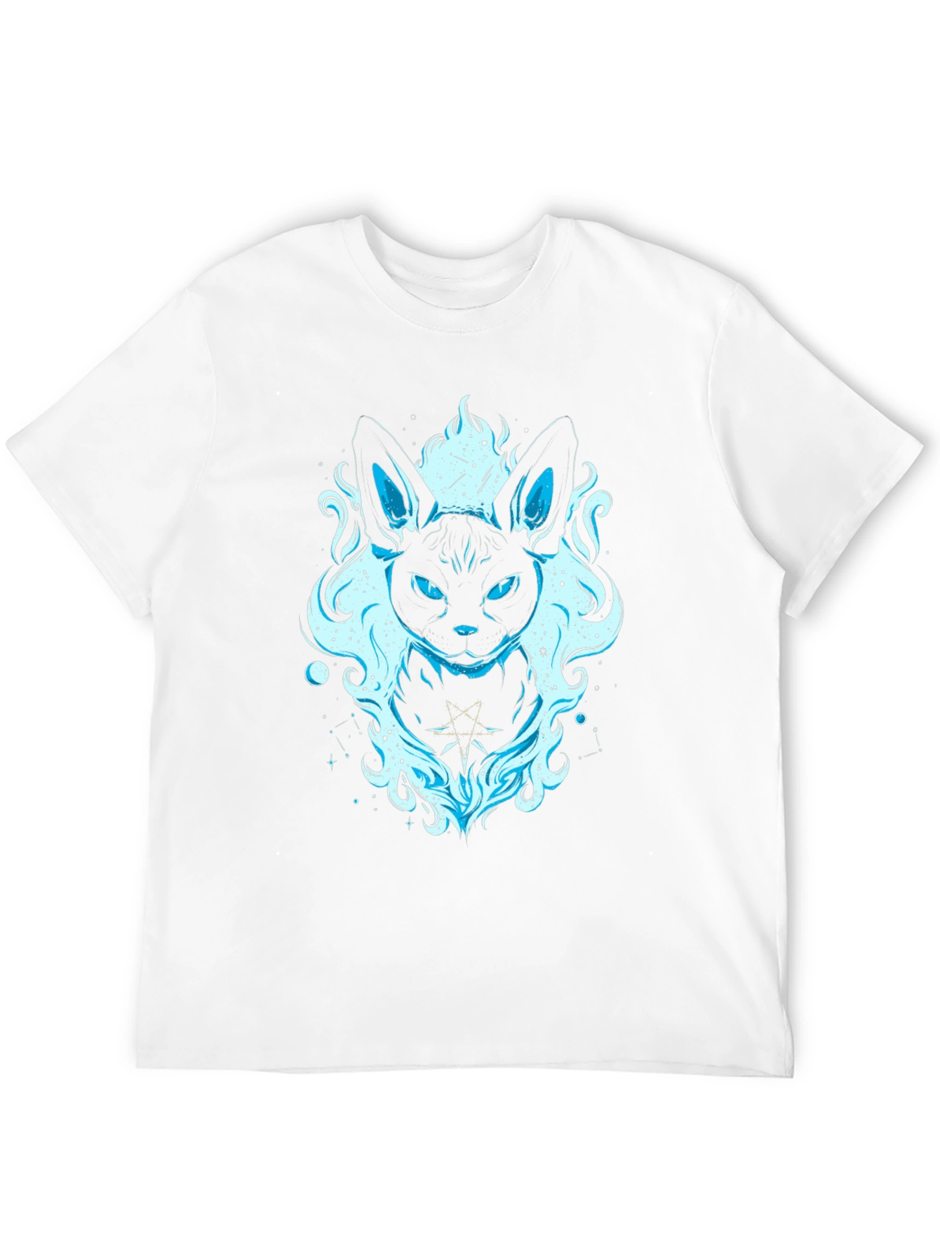 Mystic Cat Graphic Tee - Black
