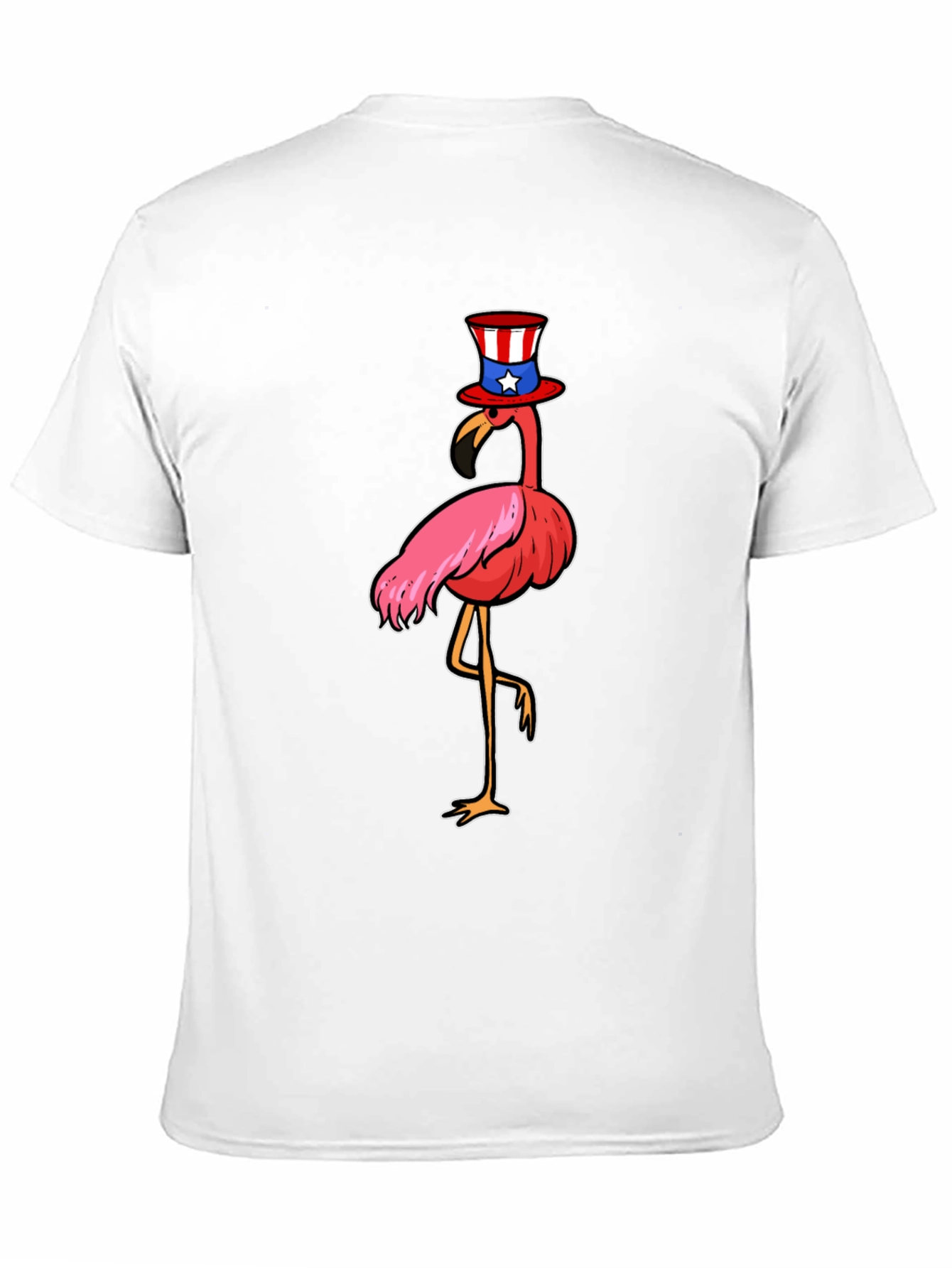 Patriotic Flamingo T-Shirt - Fun 4th of July Tee