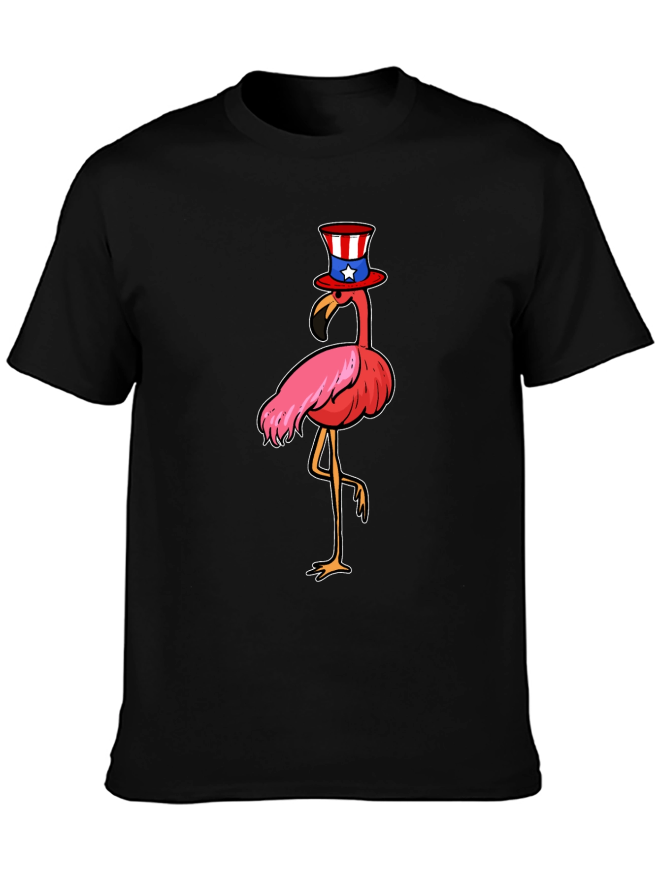 Patriotic Flamingo T-Shirt - Fun 4th of July Tee