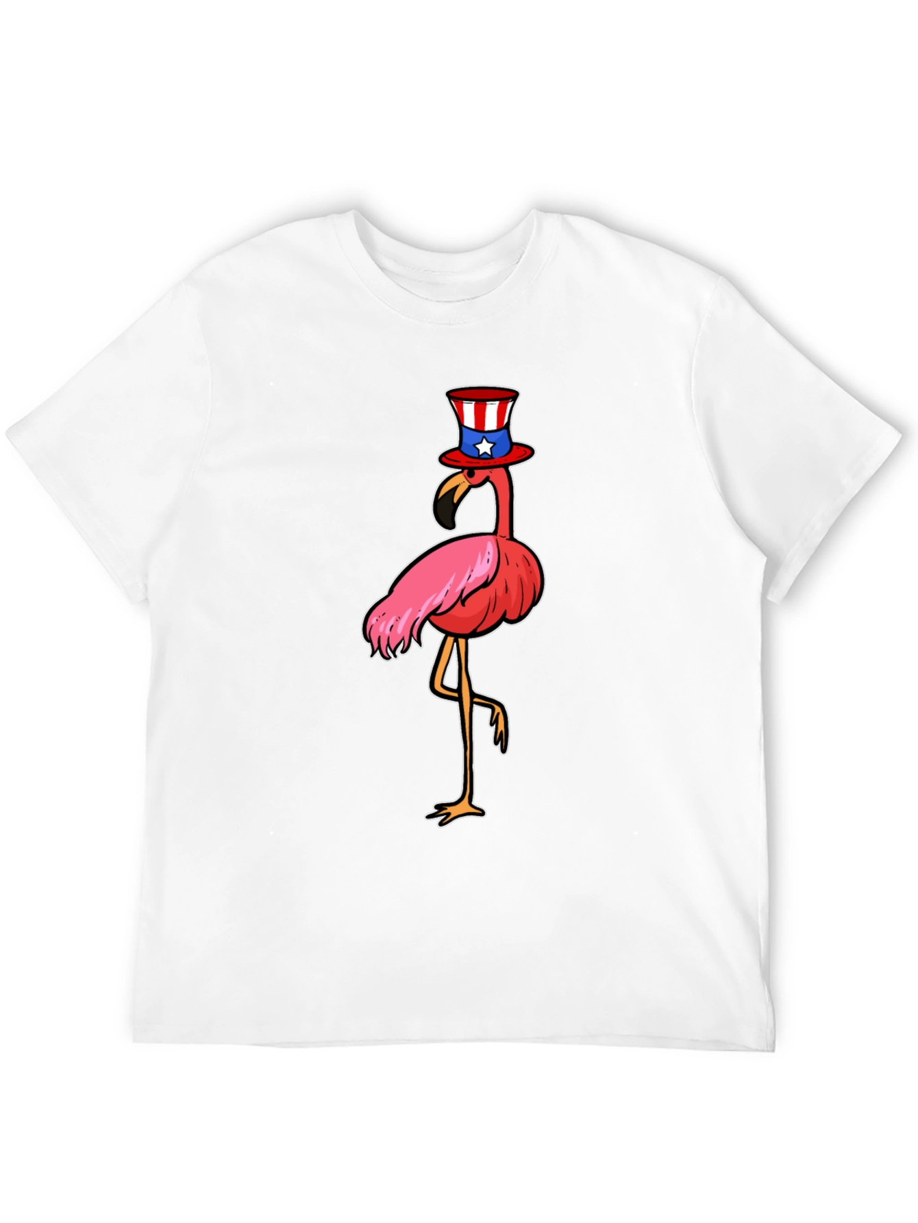 Patriotic Flamingo T-Shirt - Fun 4th of July Tee