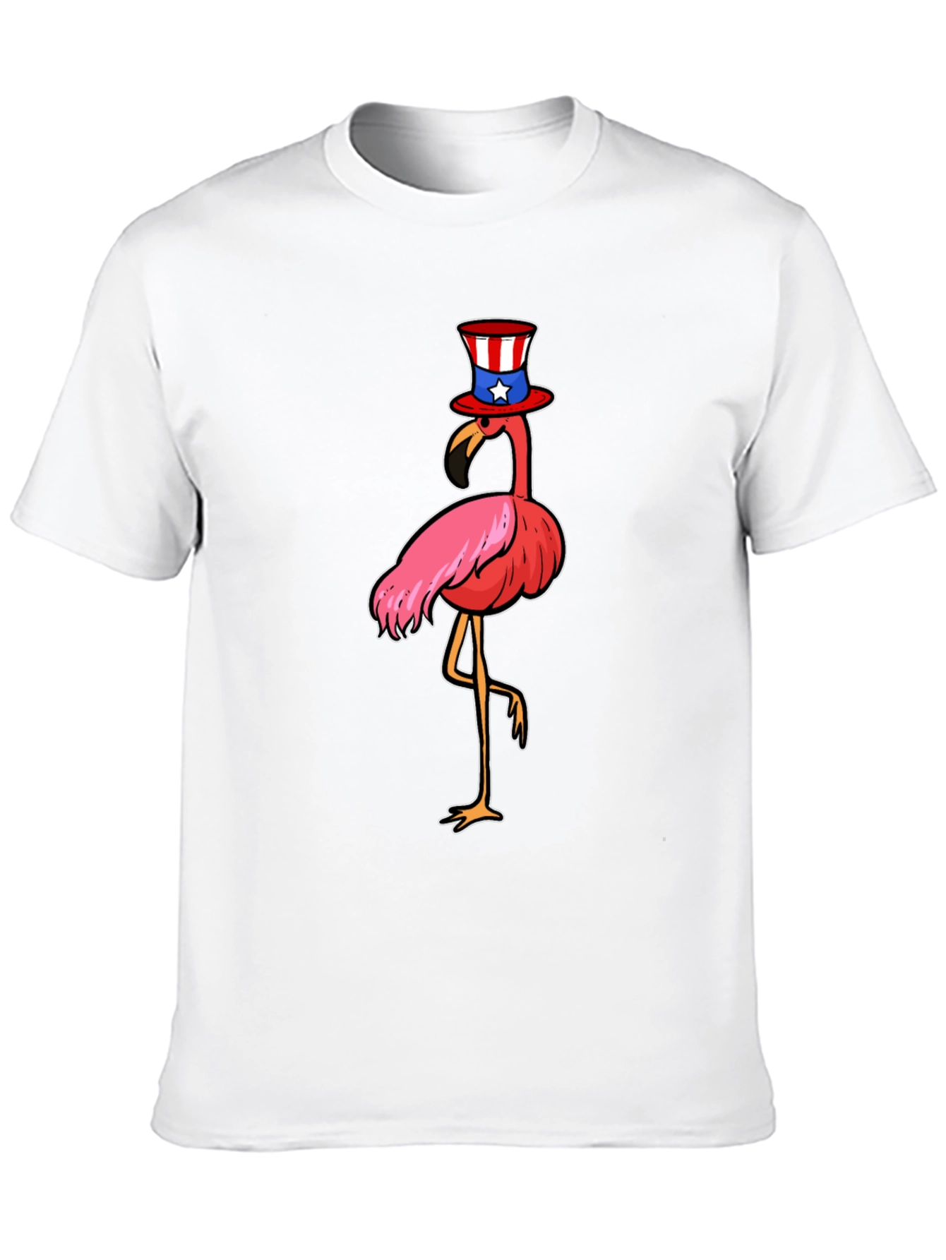 Patriotic Flamingo T-Shirt - Fun 4th of July Tee