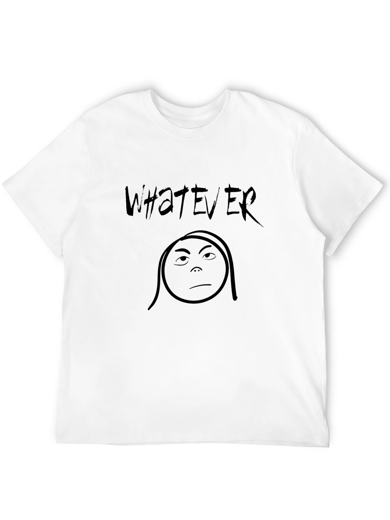 Whatever Graphic Print Crew Neck T-Shirt