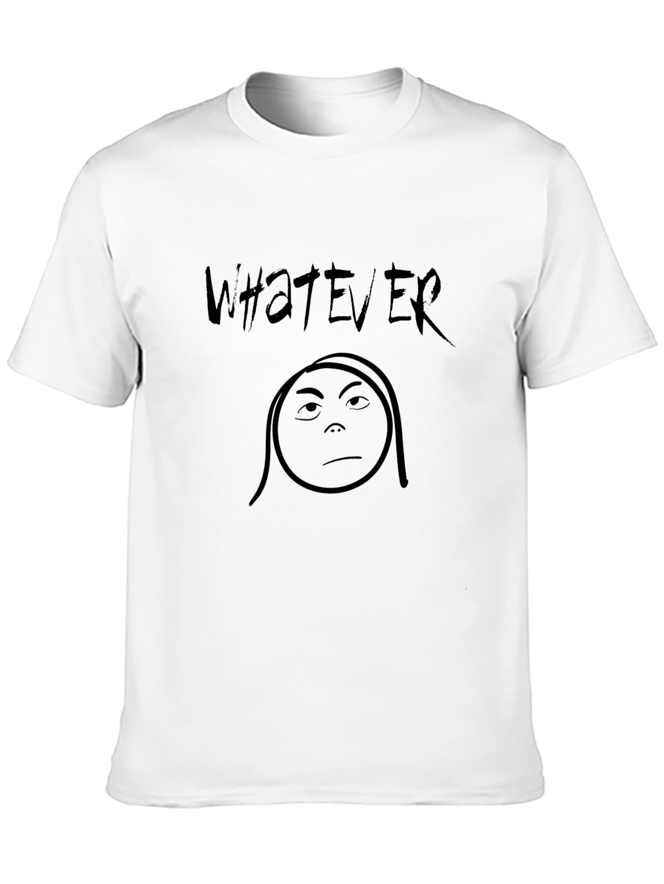 Whatever Graphic Print Crew Neck T-Shirt