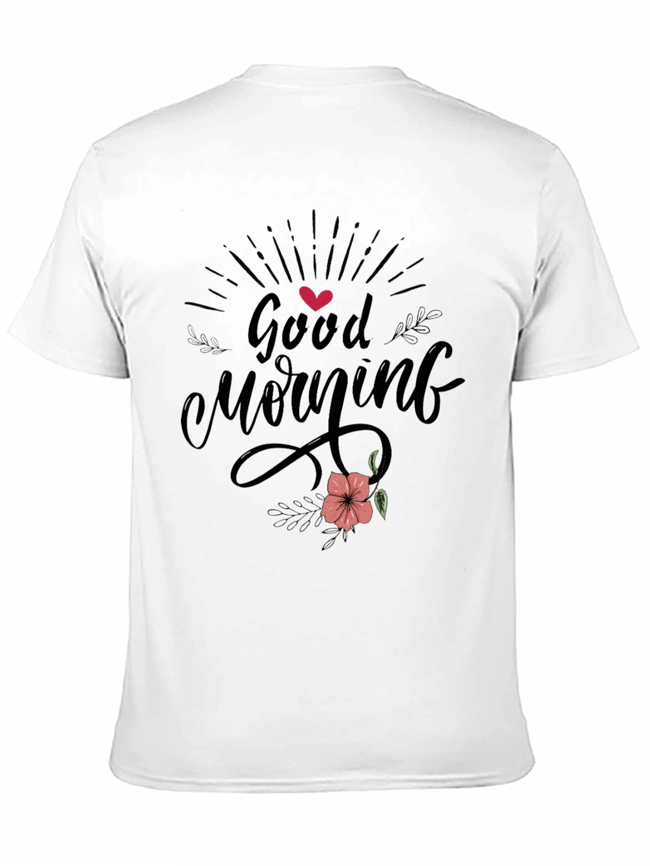 Good Morning Black Graphic Tee