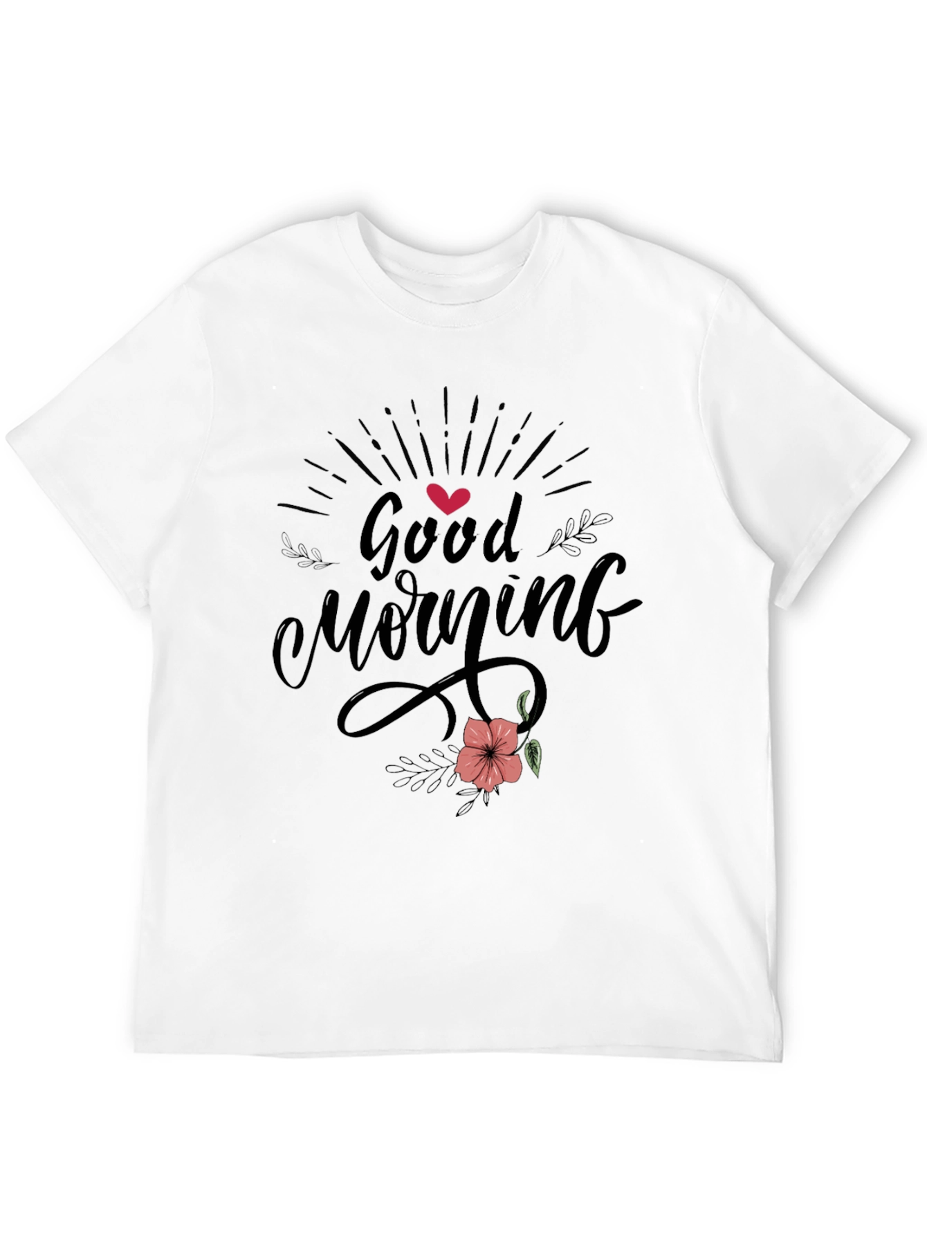 Good Morning Black Graphic Tee