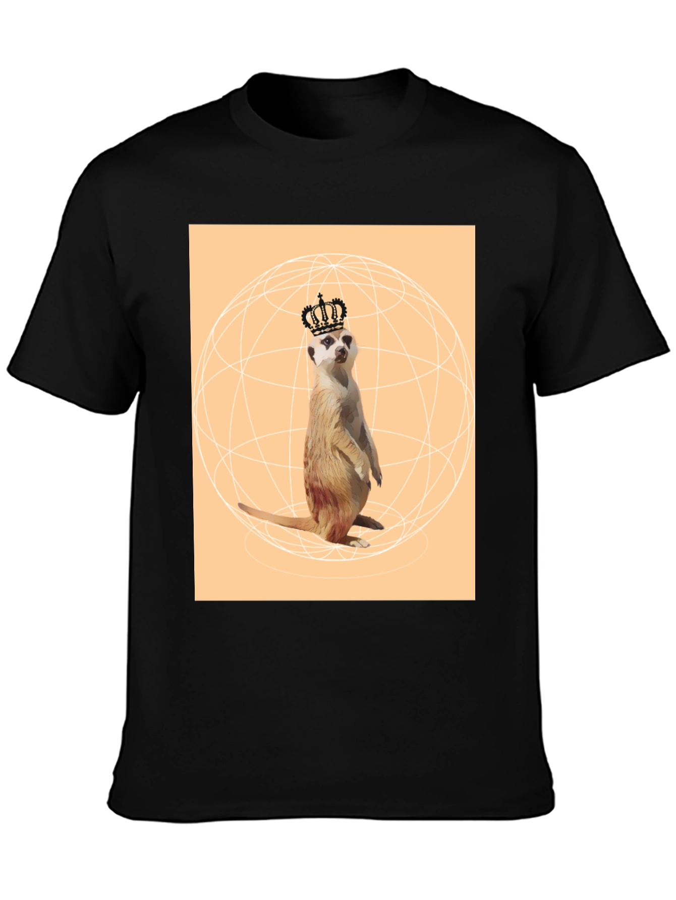 Meerkat King T-Shirt - Novelty Graphic Tee