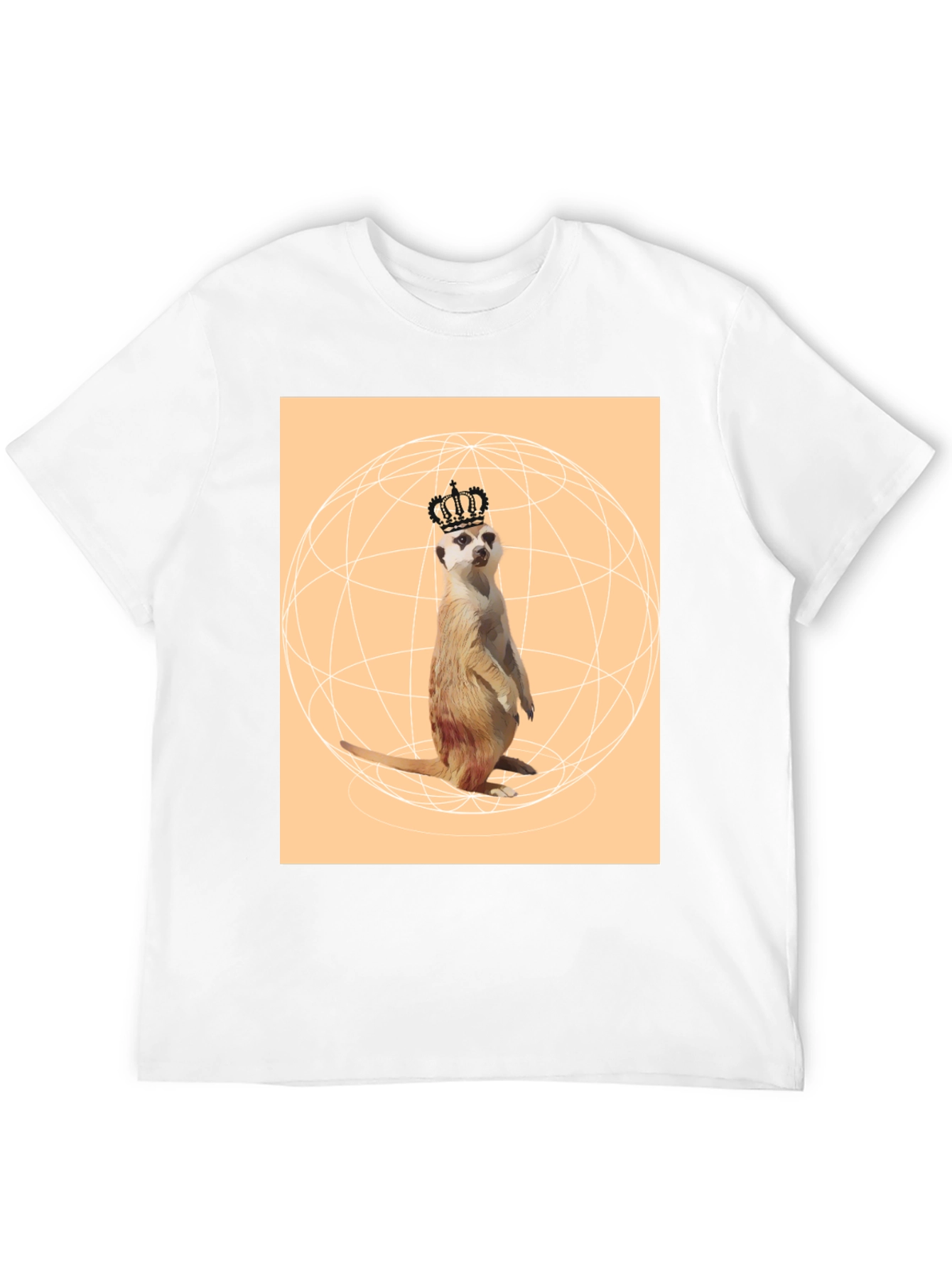 Meerkat King T-Shirt - Novelty Graphic Tee