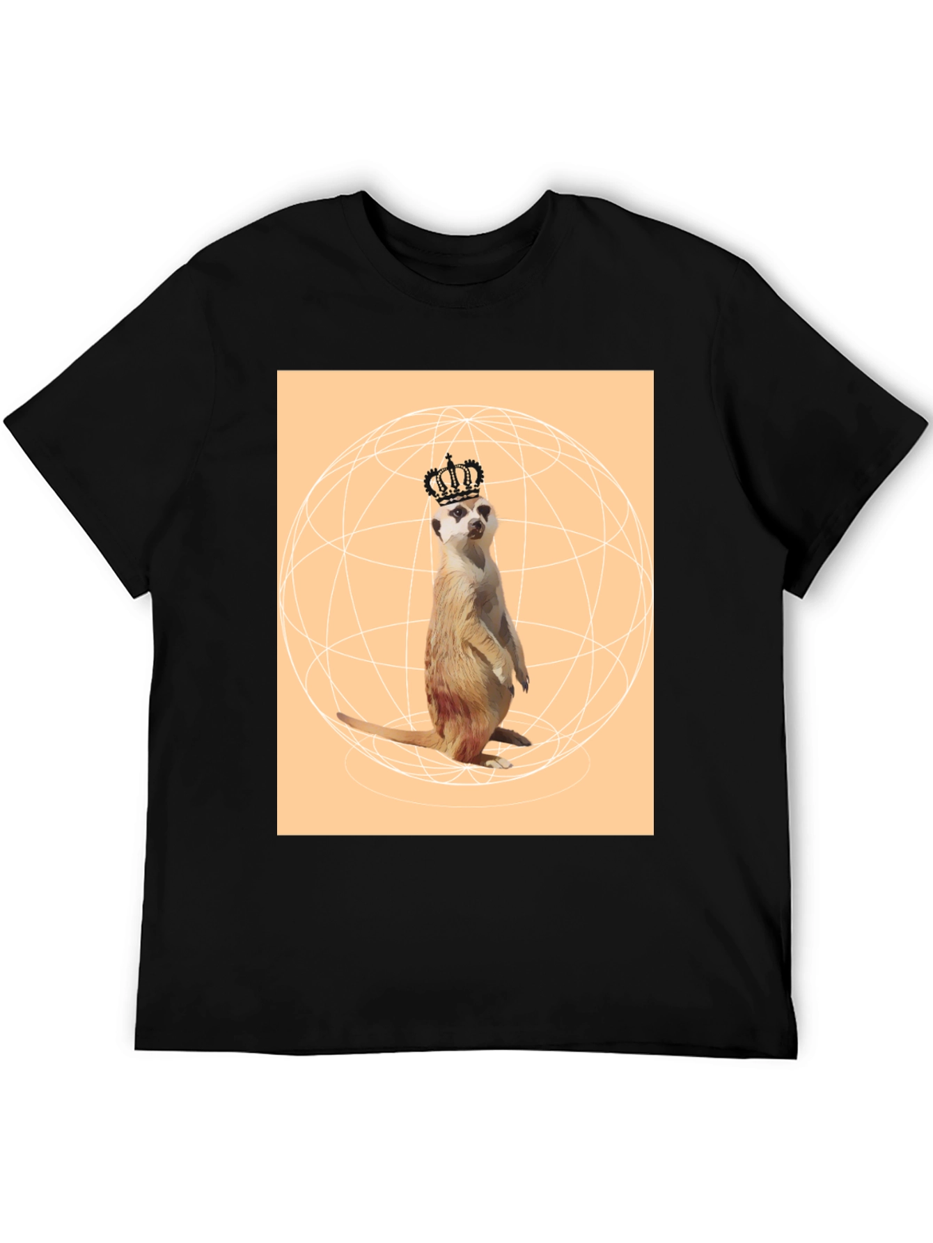 Meerkat King T-Shirt - Novelty Graphic Tee