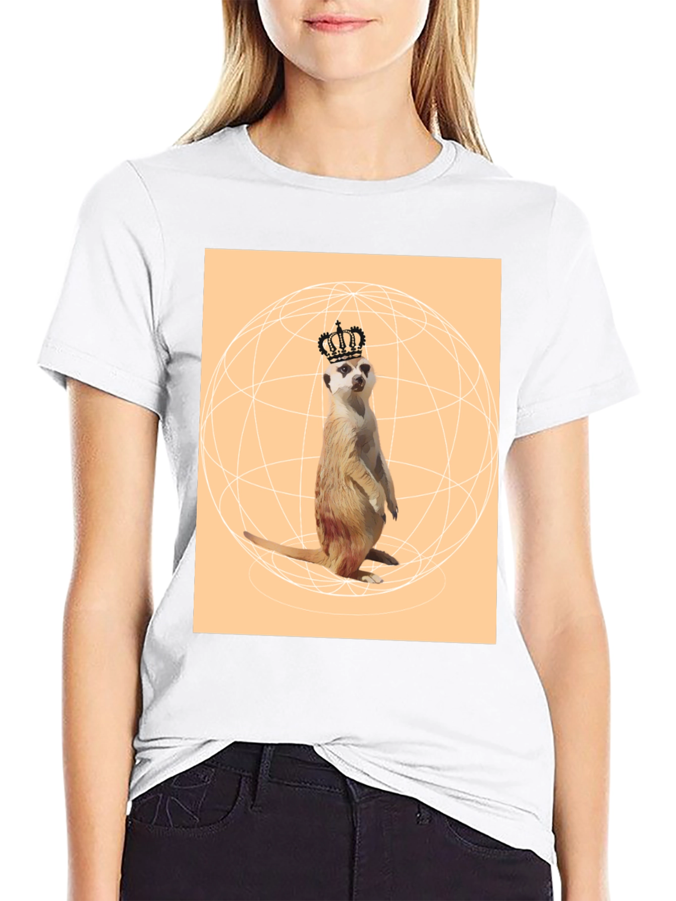 Meerkat King T-Shirt - Novelty Graphic Tee