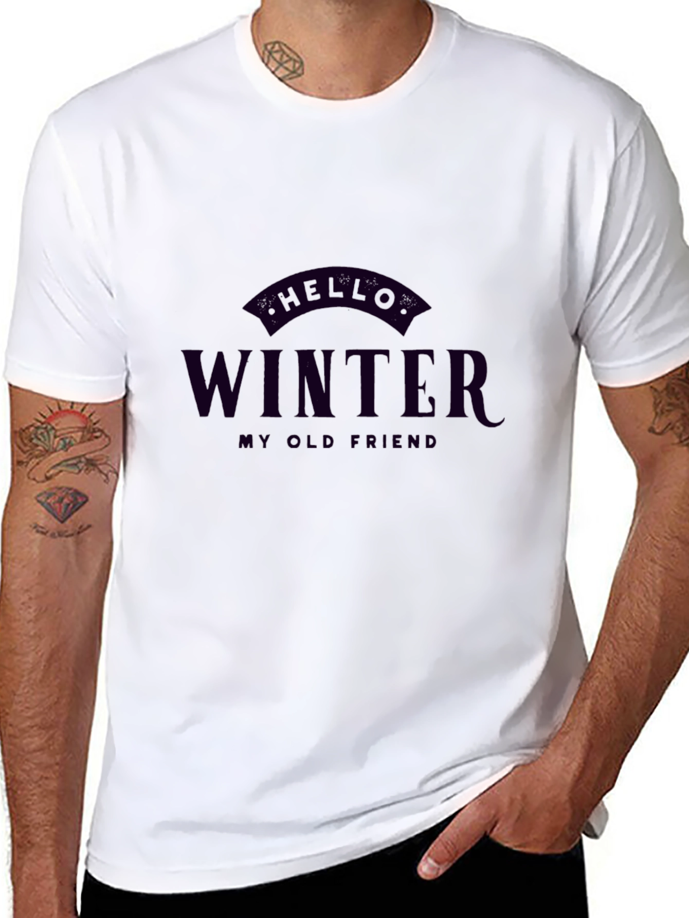 Hello Winter T-Shirt - Unisex Graphic Tee