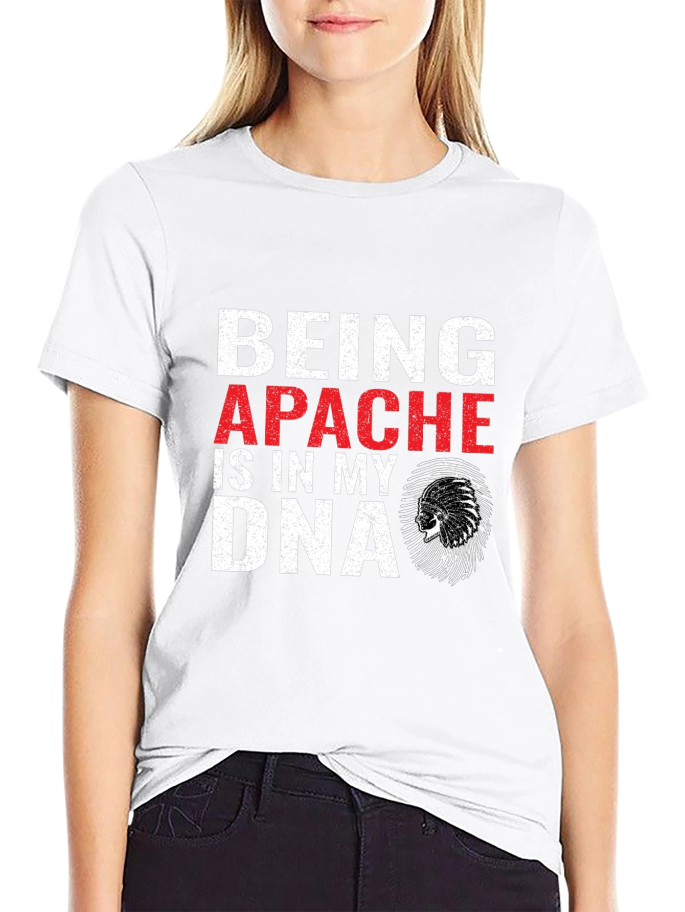 Being Apache DNA T-Shirt - Native American Pride Tee