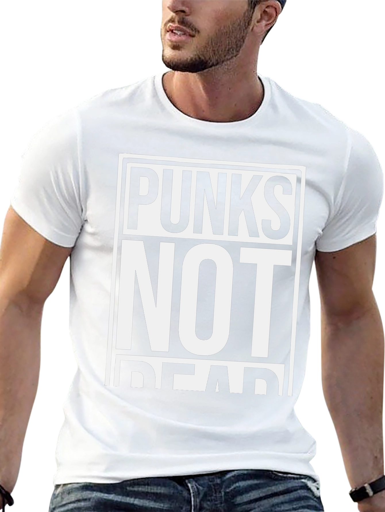 Punks Not Dead Black Graphic T-Shirt