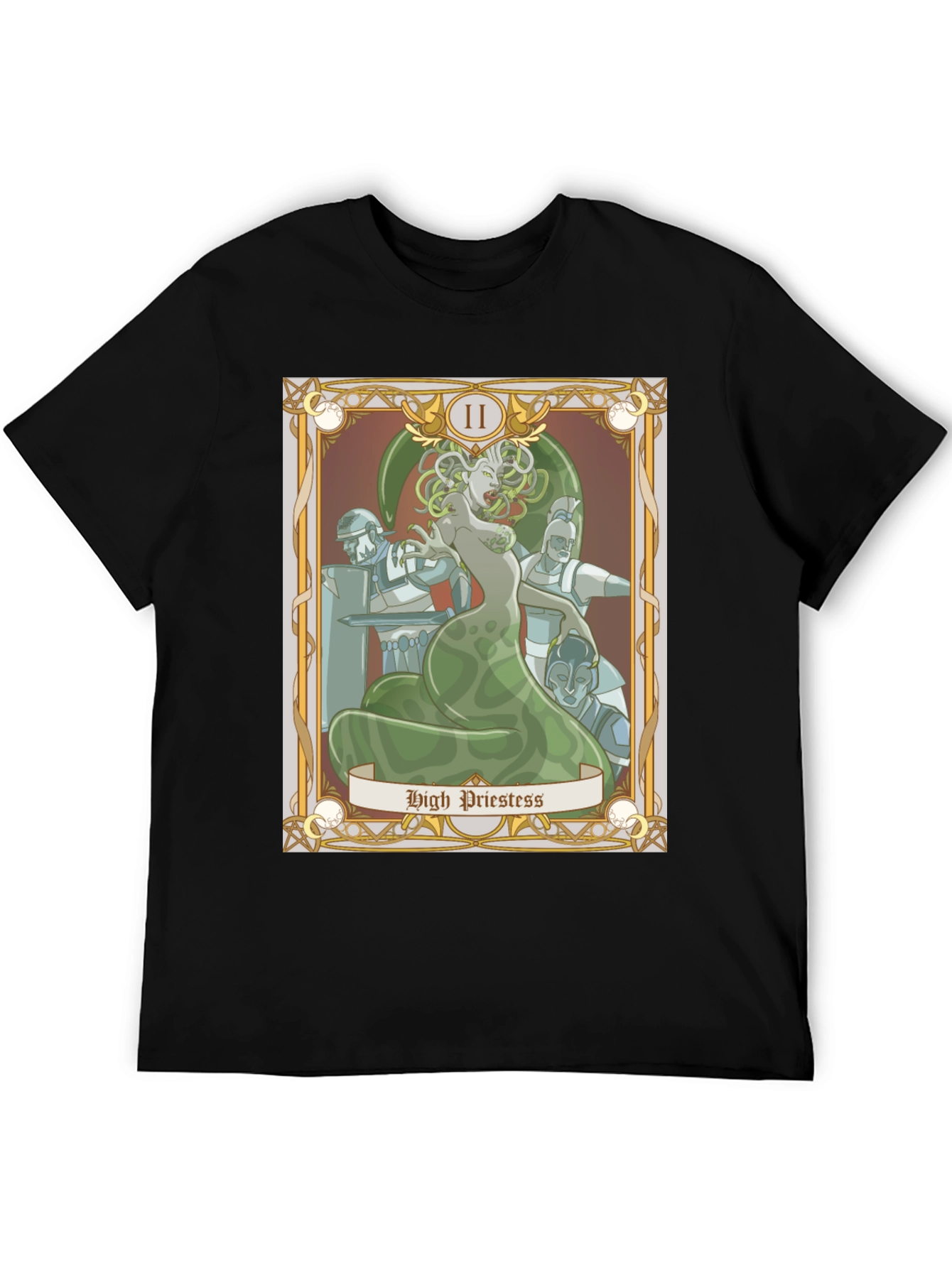 Medusa High Priestess Tarot Card Graphic Tee
