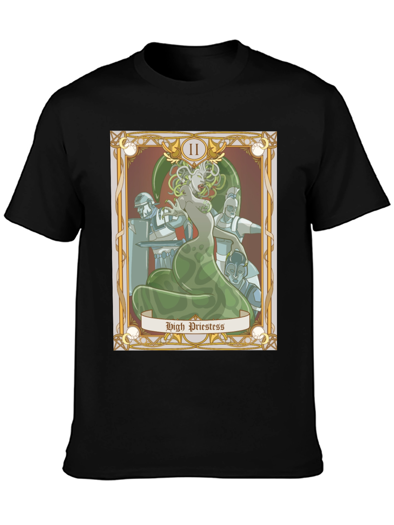 Medusa High Priestess Tarot Card Graphic Tee