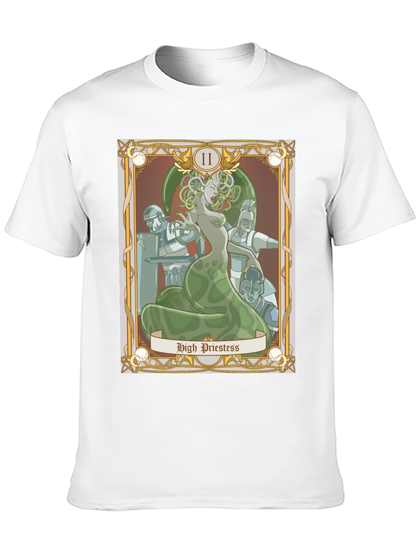 Medusa High Priestess Tarot Card Graphic Tee