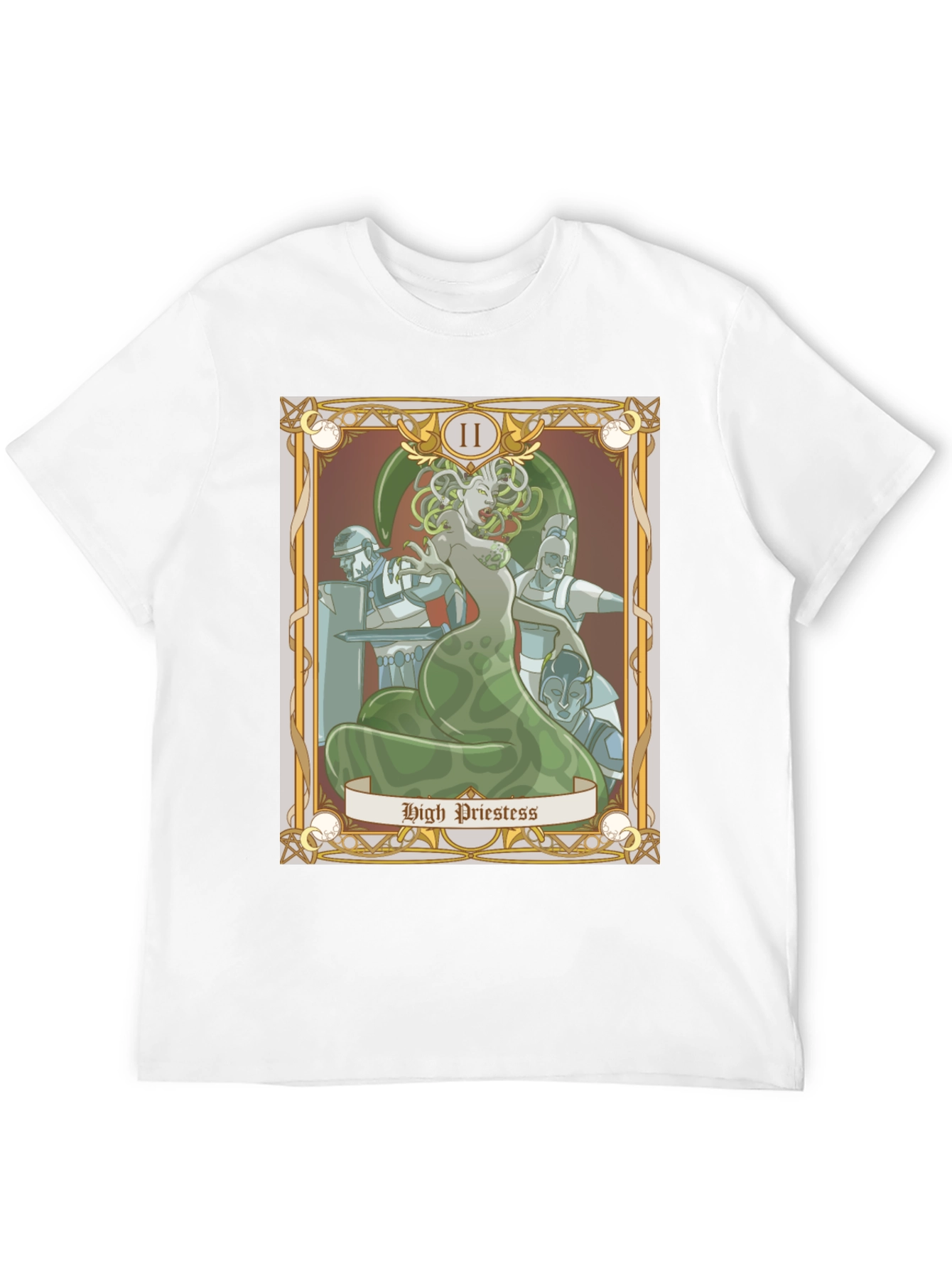 Medusa High Priestess Tarot Card Graphic Tee