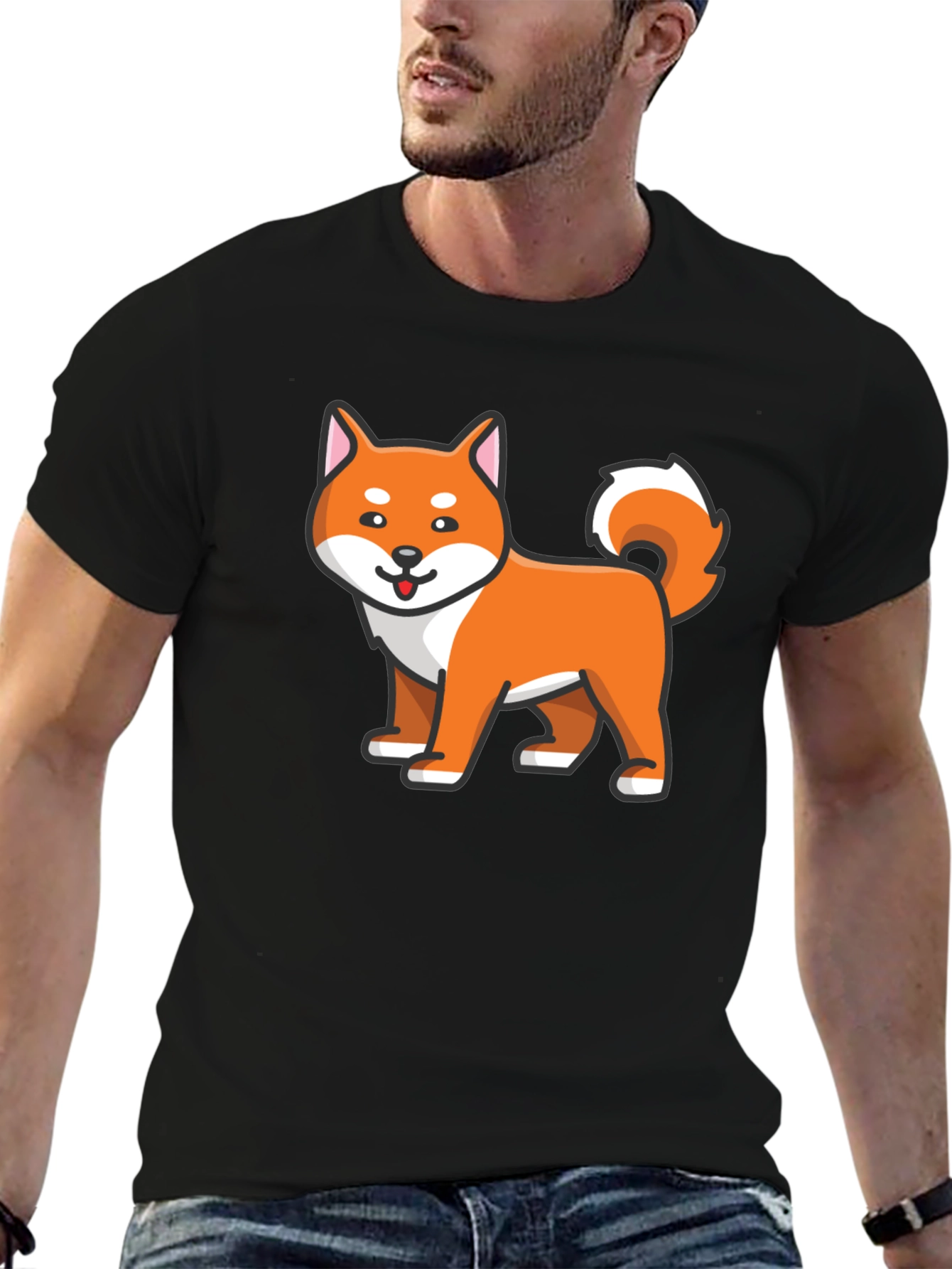 Cute Shiba Inu Dog Graphic T-Shirt