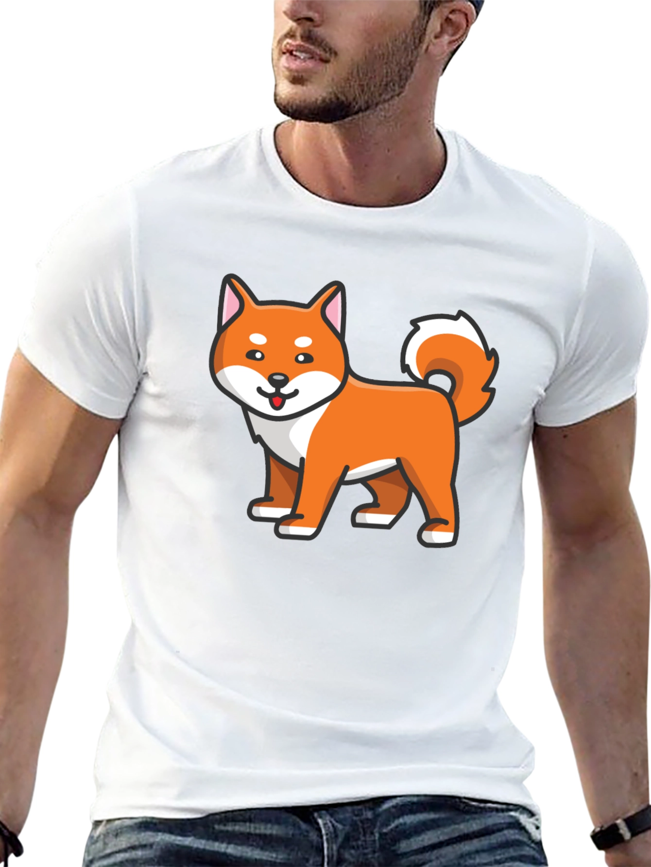 Cute Shiba Inu Dog Graphic T-Shirt