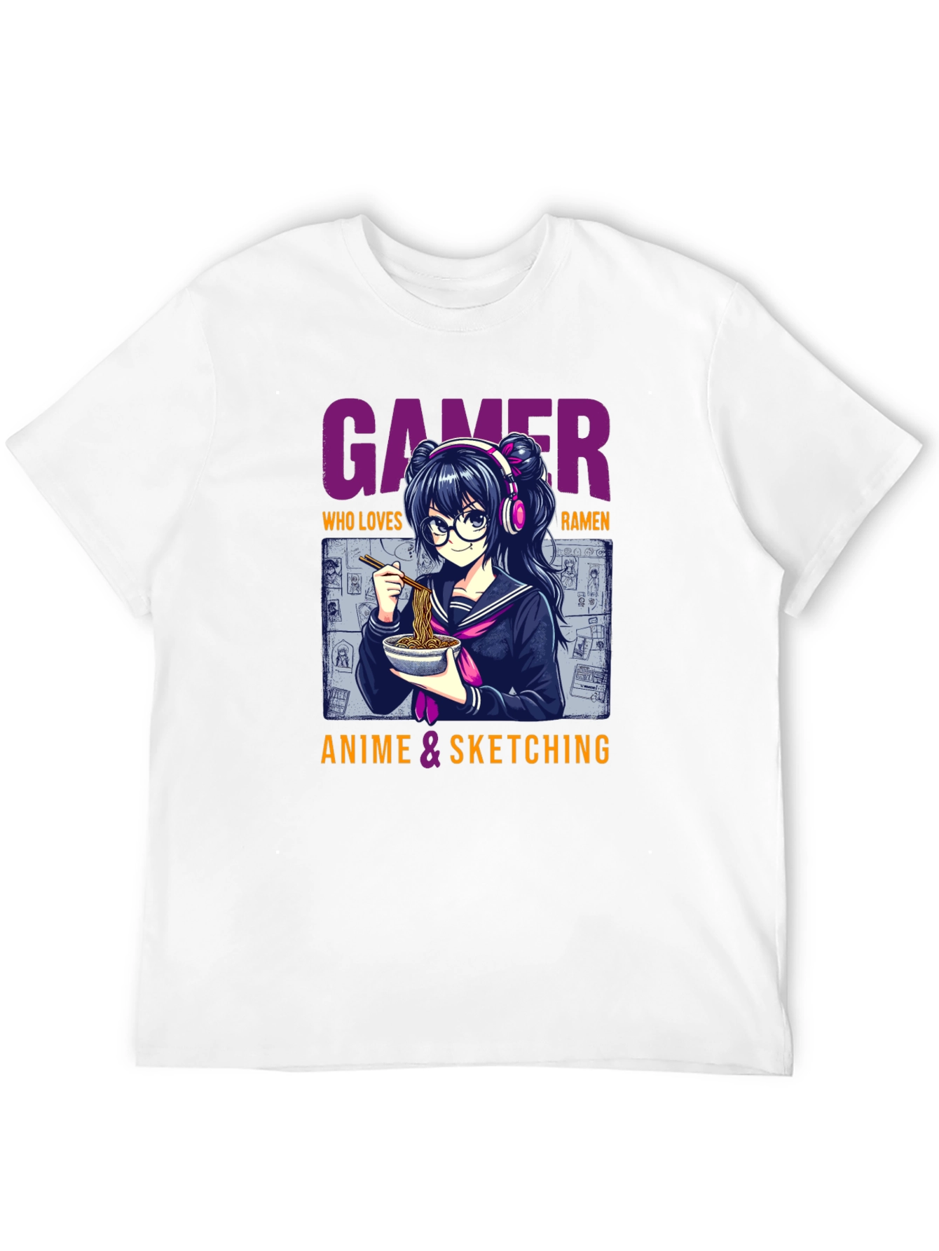 Gamer Anime Ramen Lover Graphic Tee