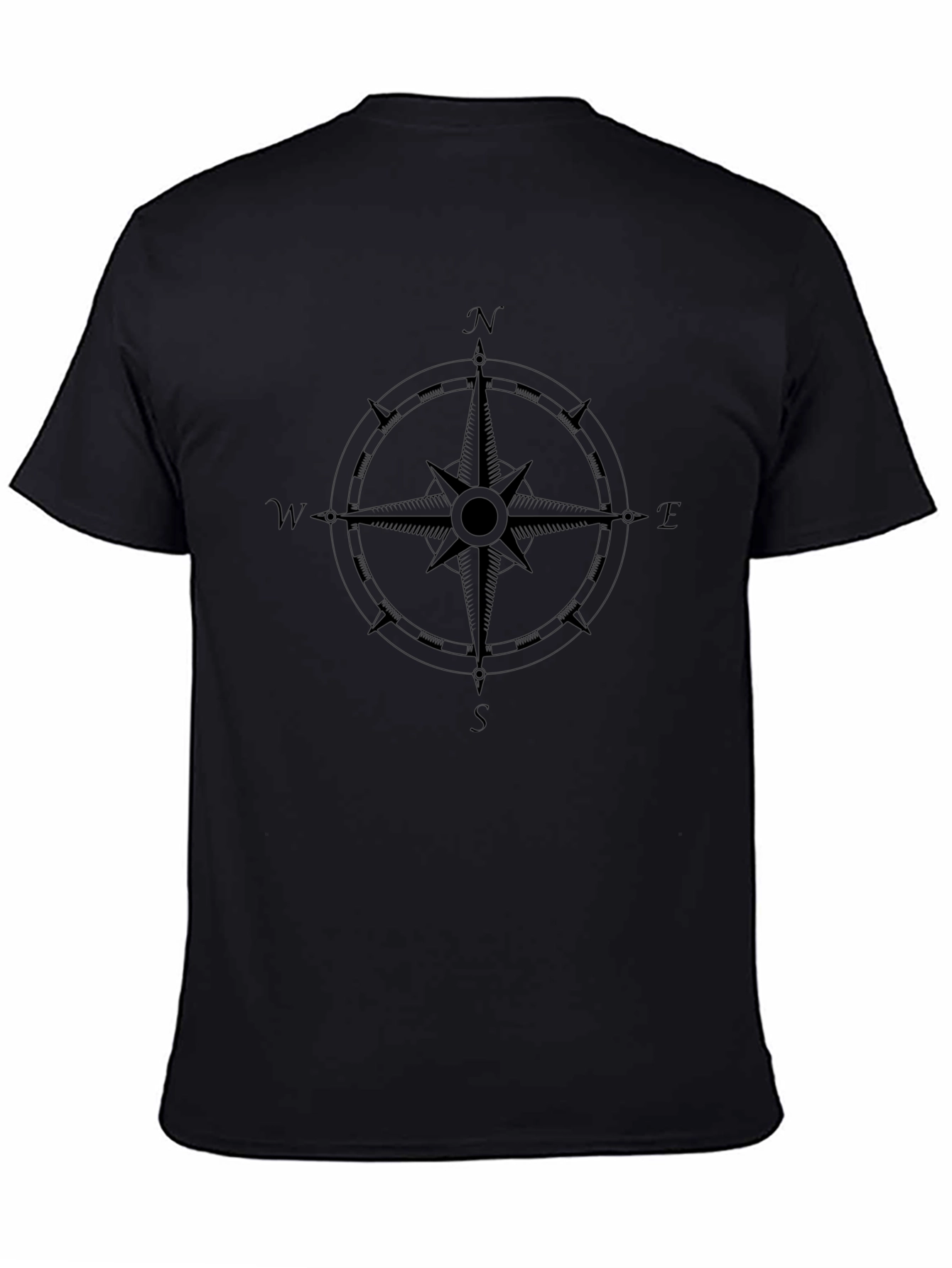 Compass Rose Graphic Print T-Shirt