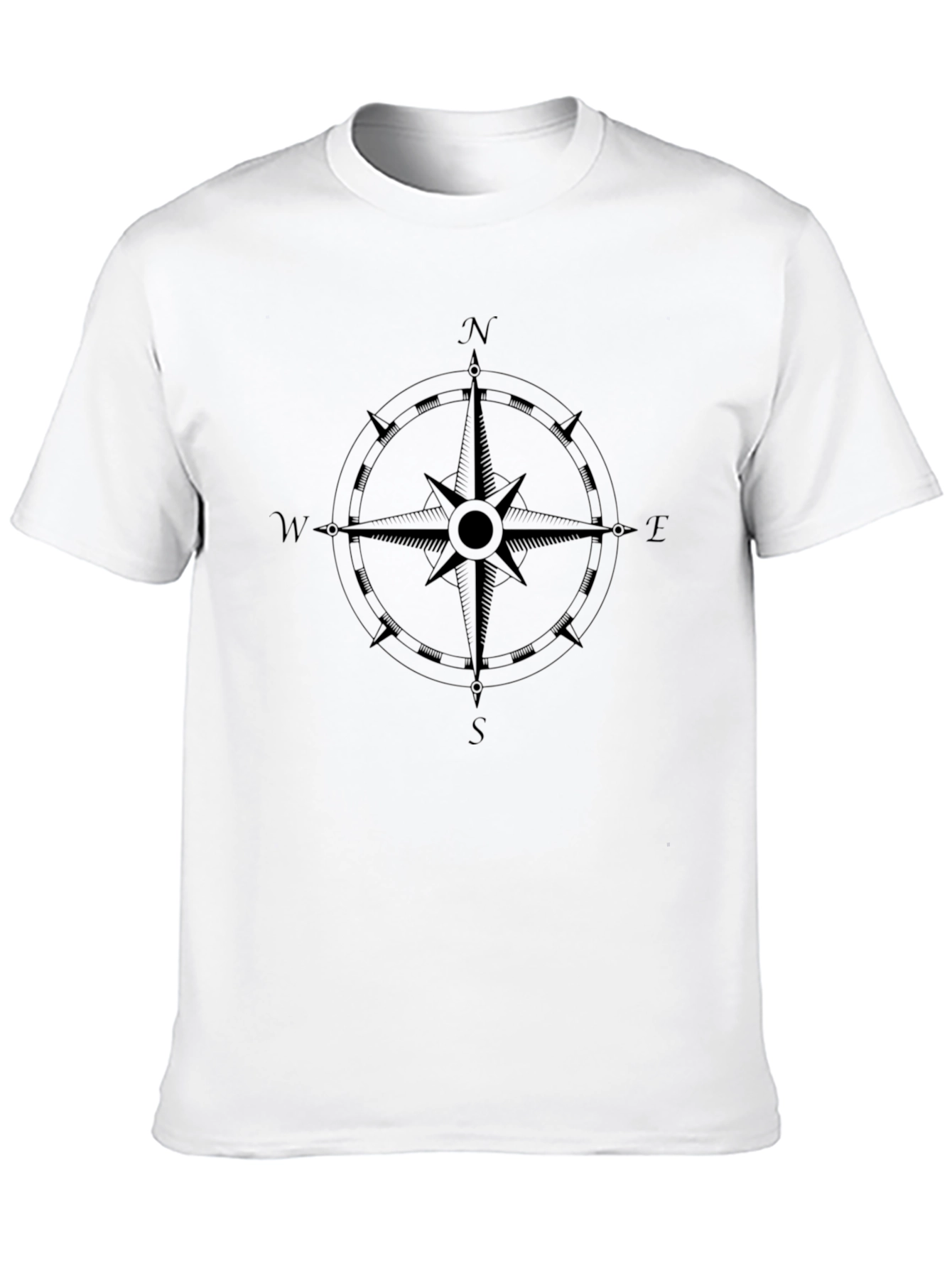 Compass Rose Graphic Print T-Shirt