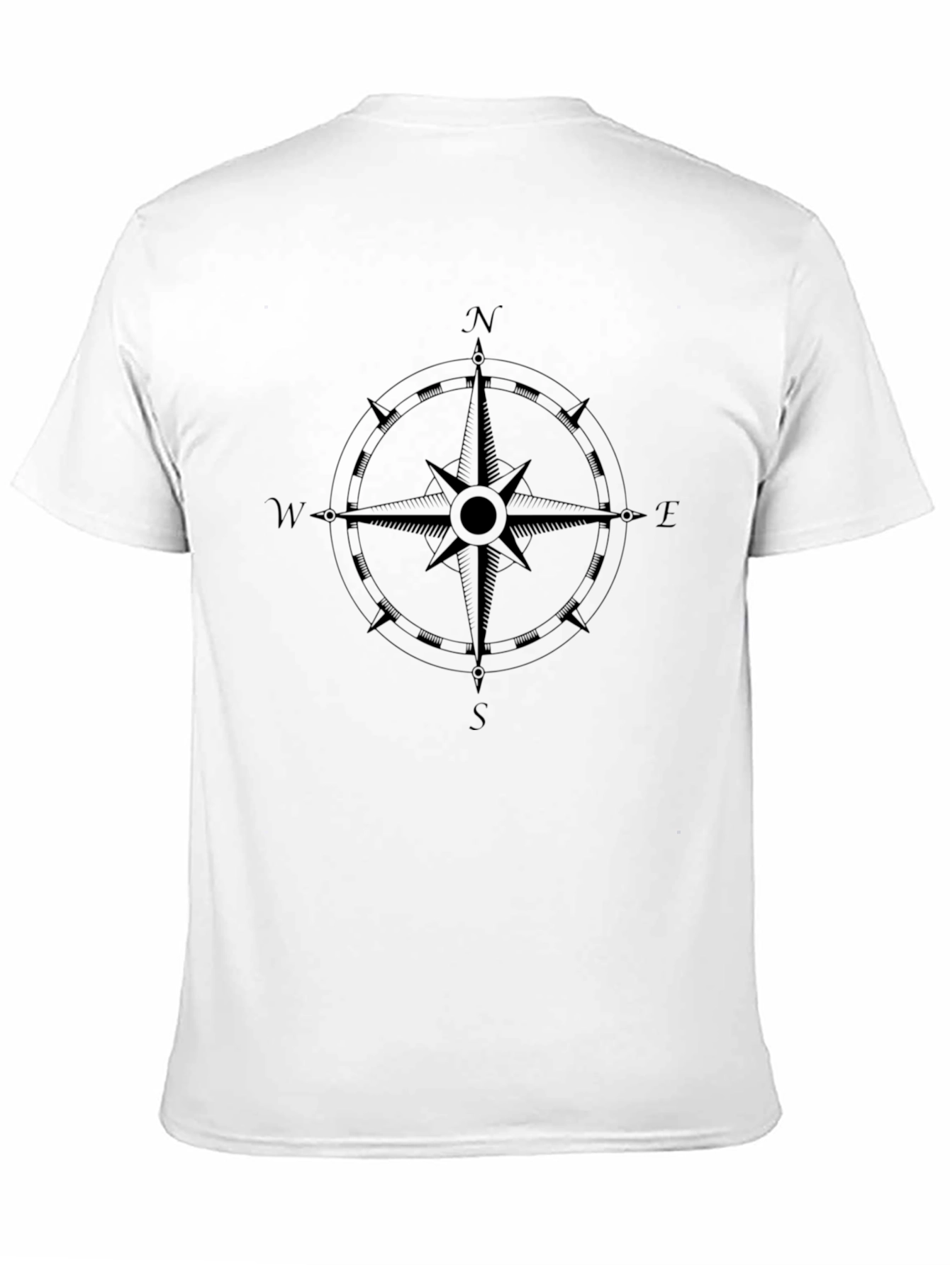 Compass Rose Graphic Print T-Shirt