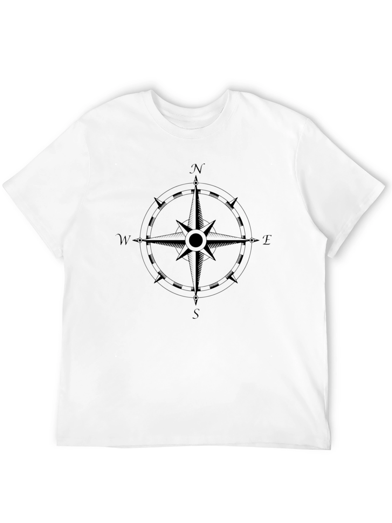 Compass Rose Graphic Print T-Shirt