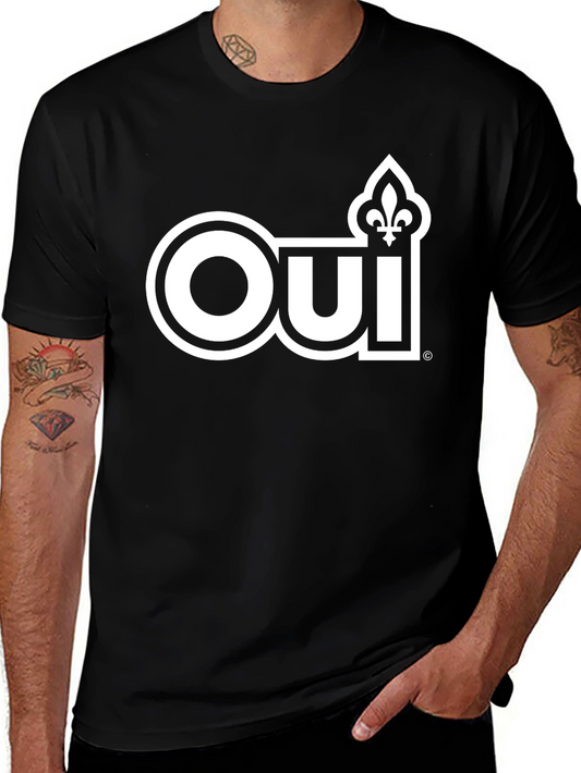 Oui Fleur-de-Lis Graphic Tee - Black