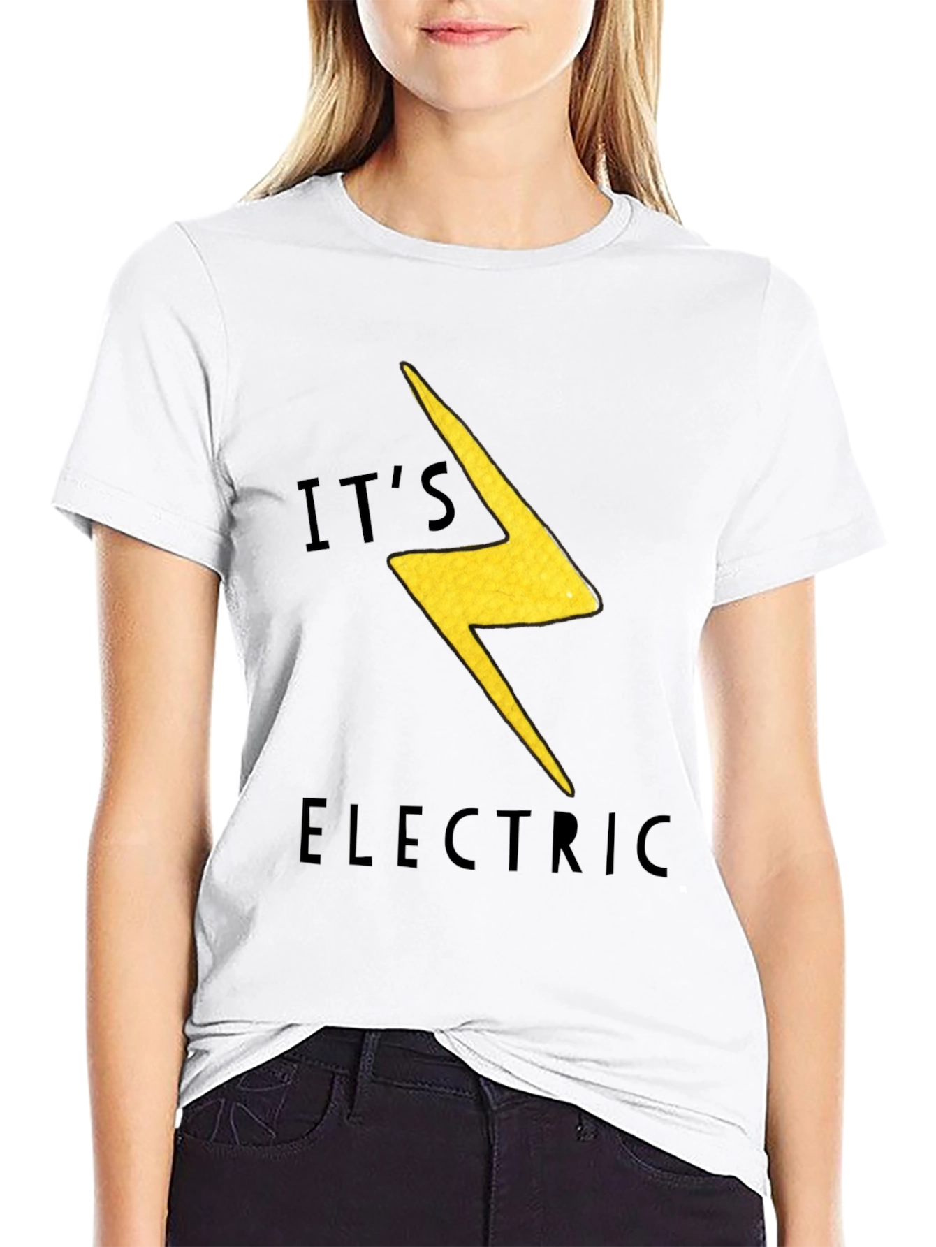 Its Electric Bolt T-Shirt - Black Graphic Tee