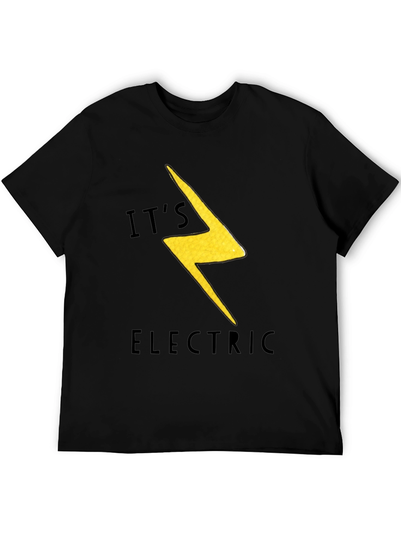 Its Electric Bolt T-Shirt - Black Graphic Tee