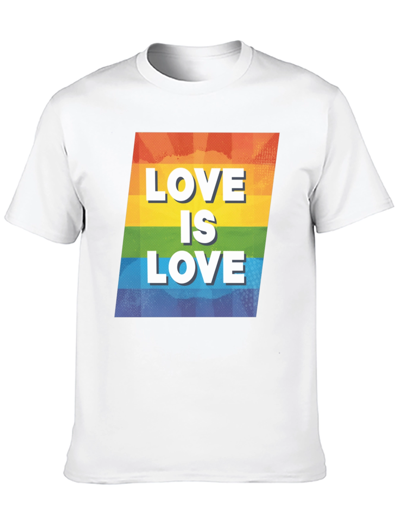 Love is Love Graphic T-Shirt - Pride LGBTQ+ Rainbow