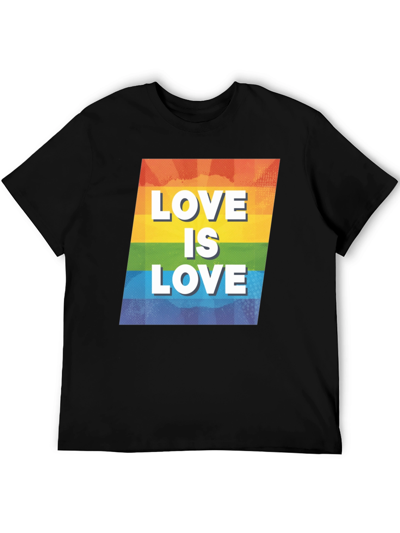 Love is Love Graphic T-Shirt - Pride LGBTQ+ Rainbow