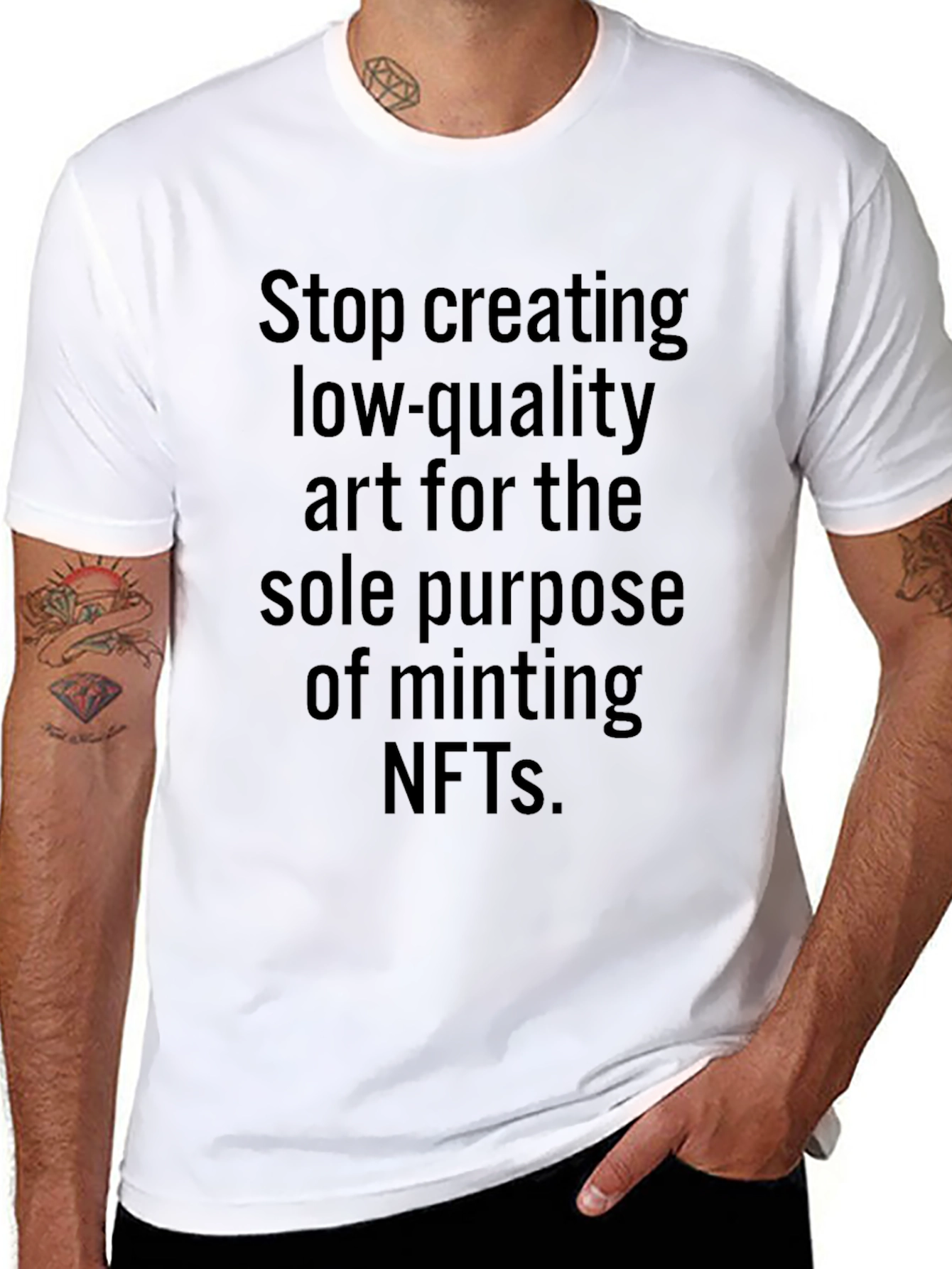 Stop Creating Low-Quality Art T-Shirt