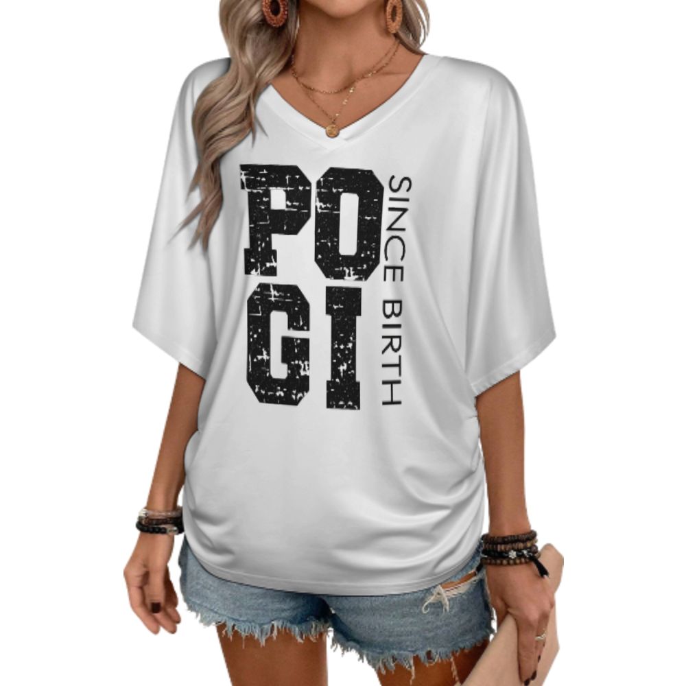 POGI Since Birth – Bold Monochrome Graphic T-Shirt(z1088)