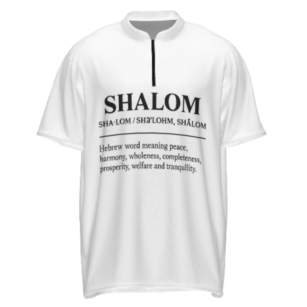 Shalom Typography T-Shirt – Peace & Tranquility Design(z1099)