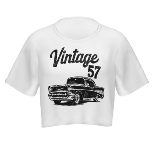 Vintage 1957 Classic Car T-Shirt – Retro Automotive Graphic Tee(z1111)