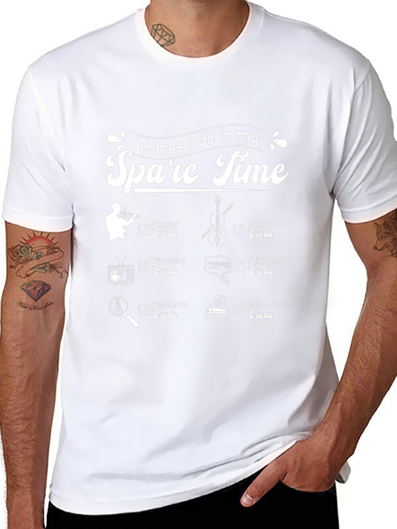 Viola Lover T-Shirt - Spare Time Hobbies