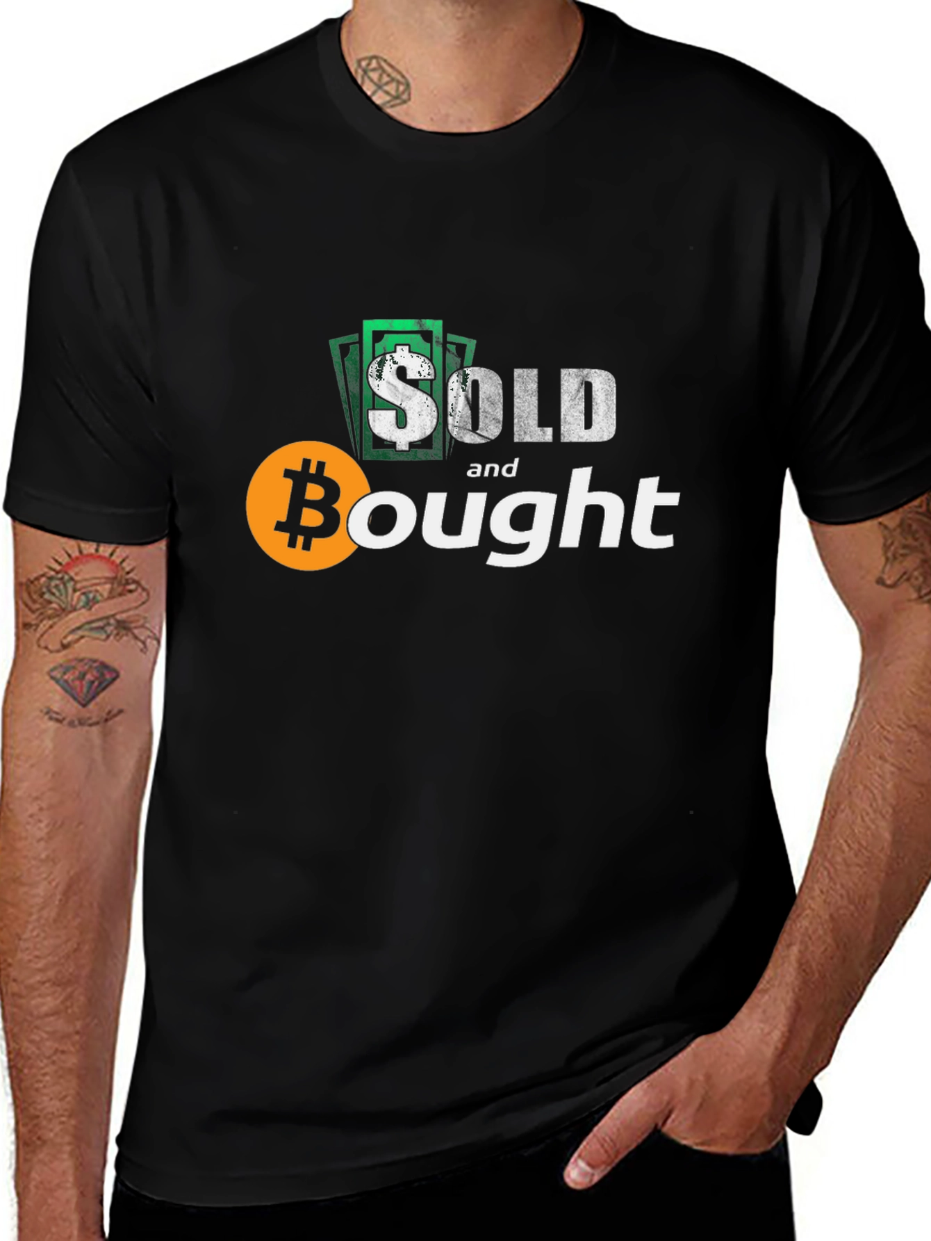 Bitcoin Sold & Bought Black T-Shirt