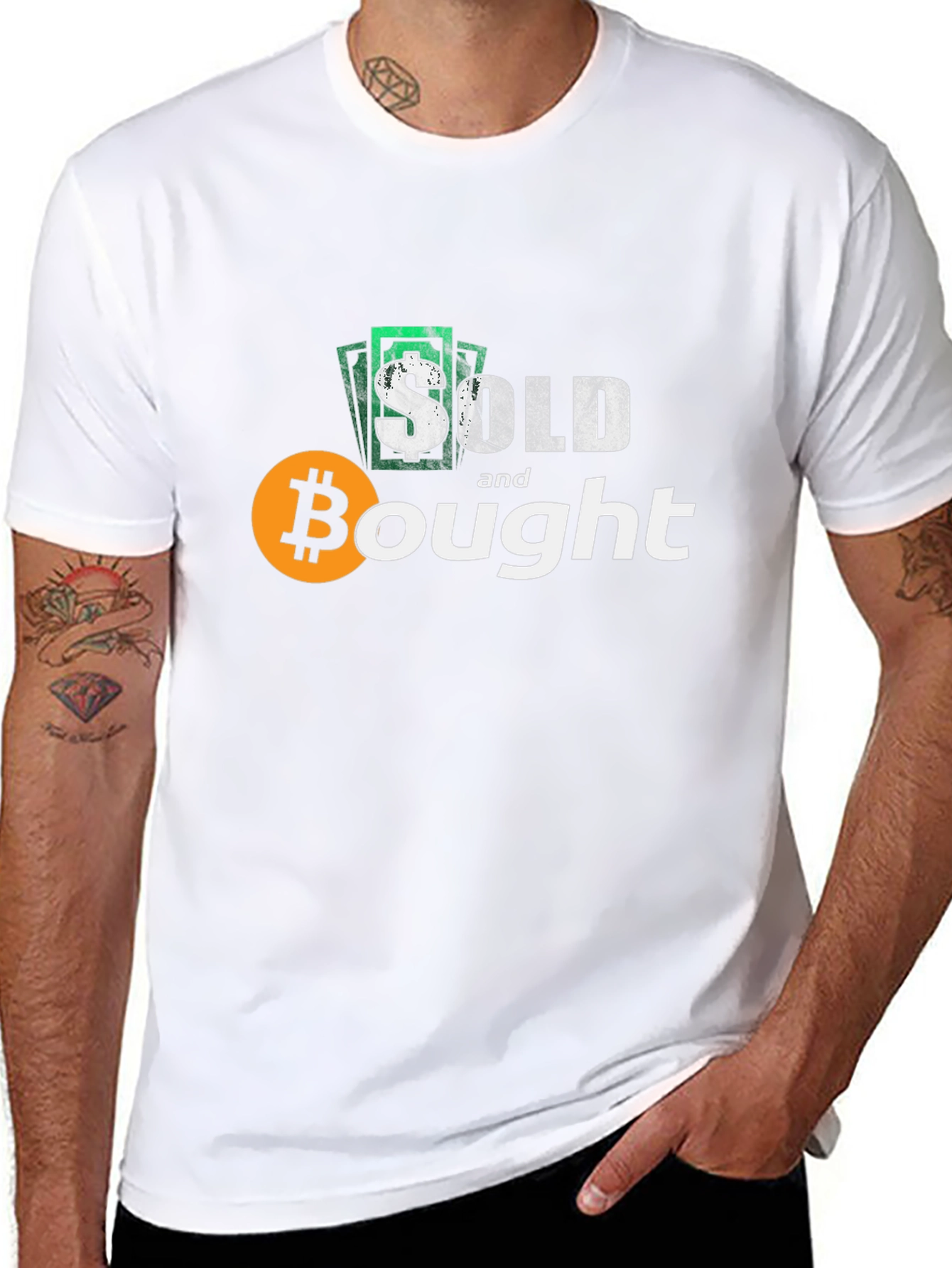 Bitcoin Sold & Bought Black T-Shirt