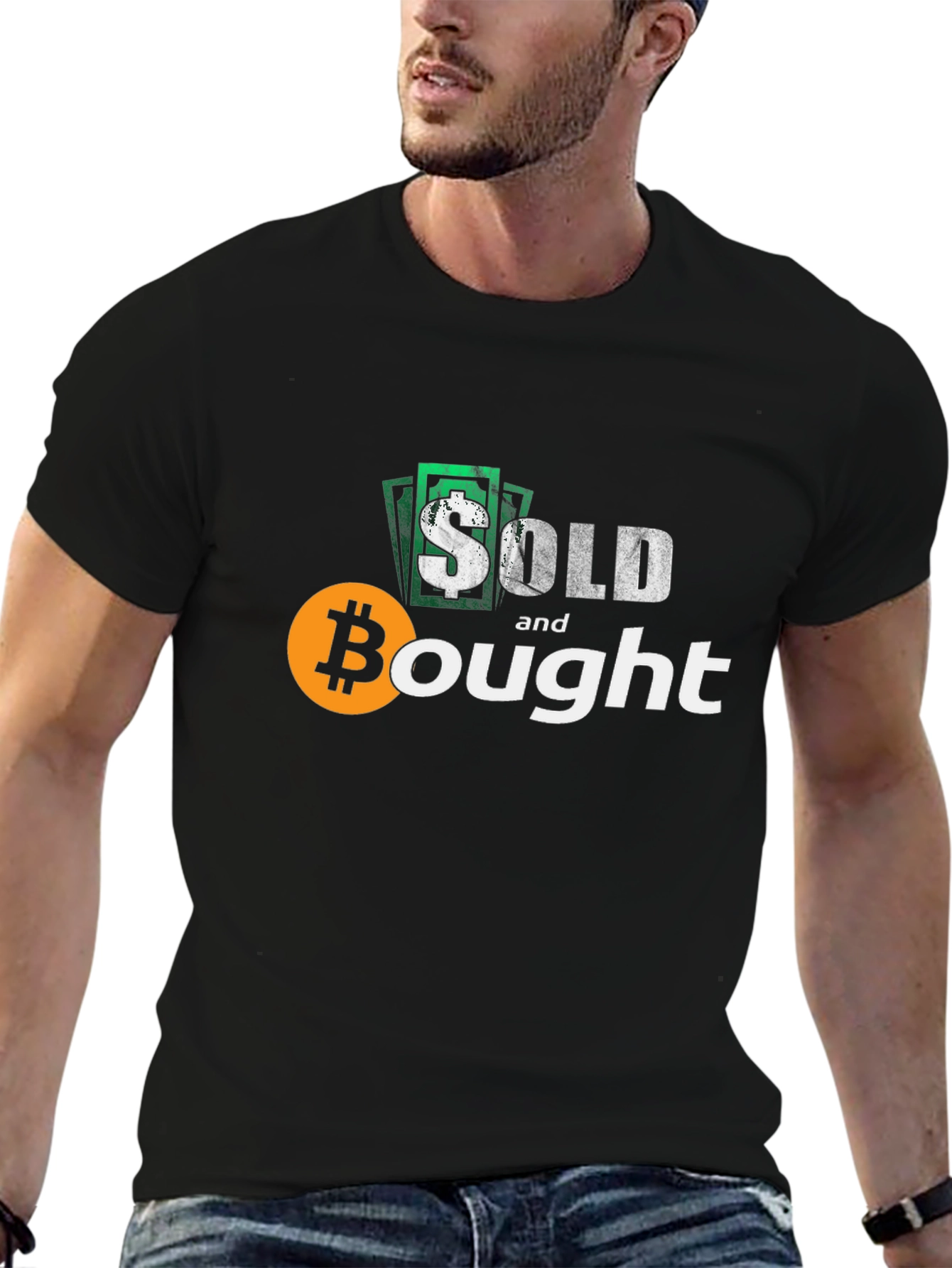 Bitcoin Sold & Bought Black T-Shirt
