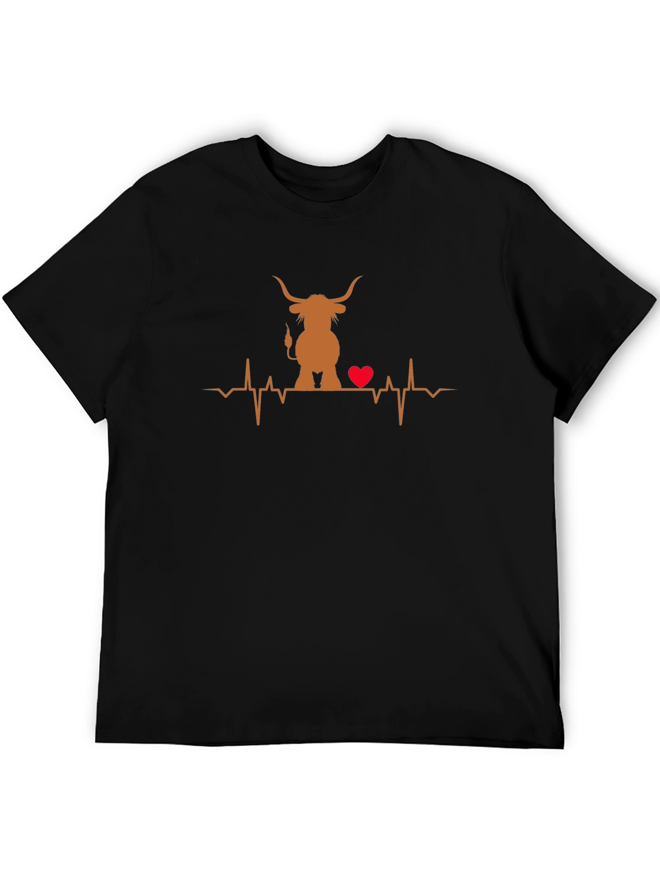 Highland Cow Heartbeat T-Shirt